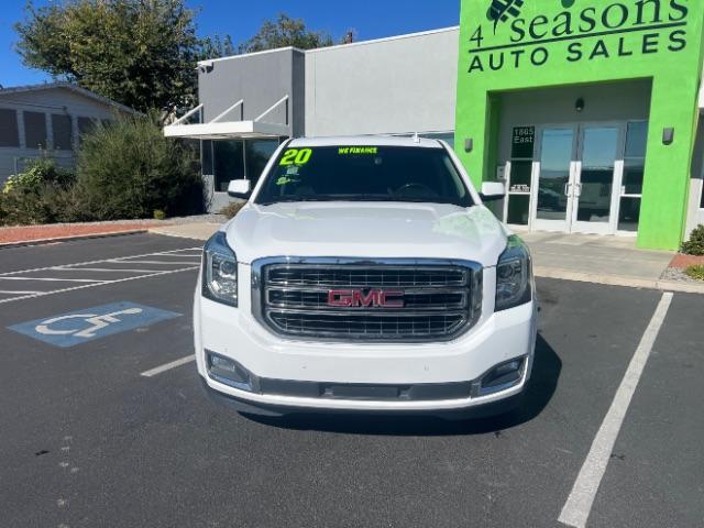 2020 Summit White /Jet Black GMC Yukon 4WD SLT (1GKS2BKC6LR) with an EcoTec3 5.3L V-8 gasoline direct injection engine, Automatic transmission, located at 1865 East Red Hills Pkwy, St. George, 84770, (435) 628-0023, 37.120850, -113.543640 - Photo#1