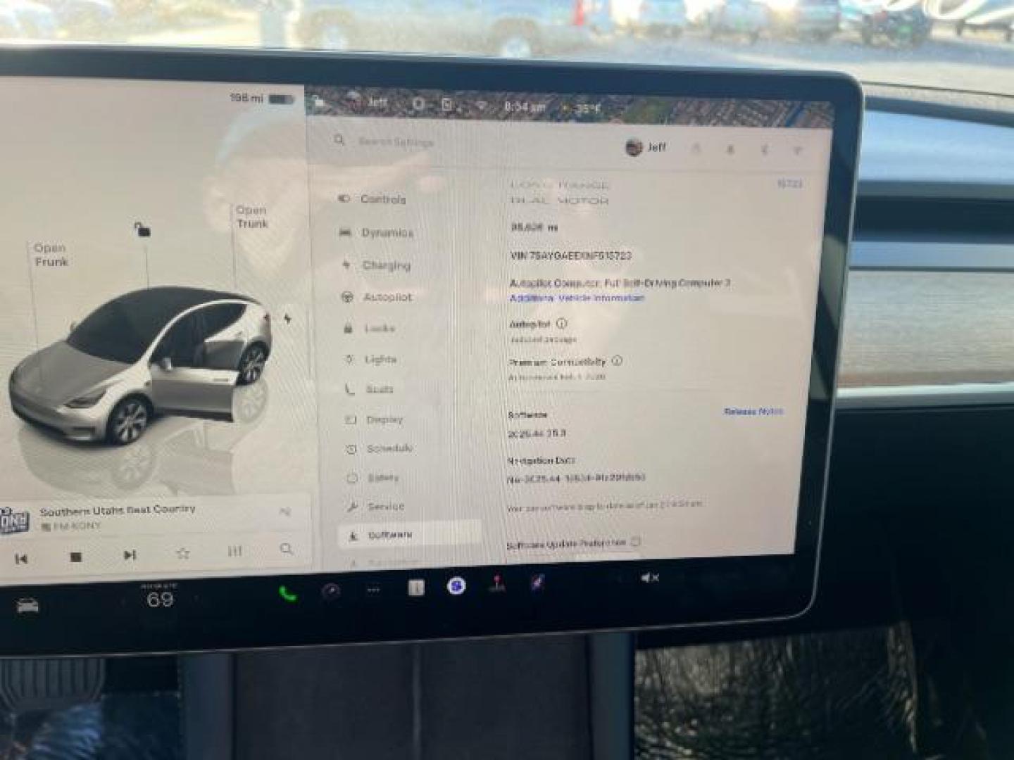 2022 Pearl White Multi-Coat /Black Tesla Model Y Long Range Dual Motor All-Wheel Drive (7SAYGAEEXNF) with an ELECTRIC engine, Automatic transmission, located at 1865 East Red Hills Pkwy, St. George, 84770, (435) 628-0023, 37.120850, -113.543640 - Photo#1