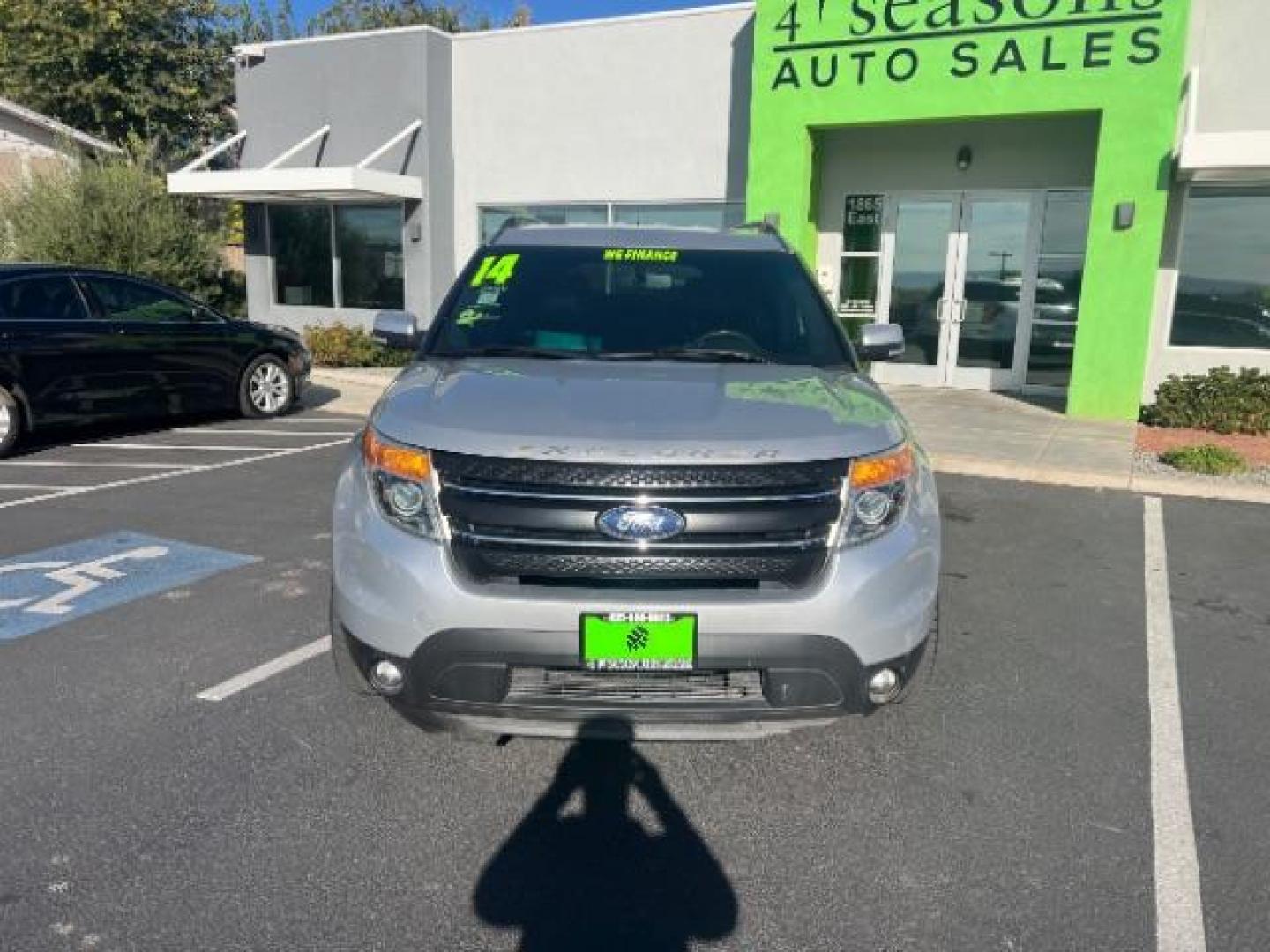 2014 Ingot Silver Metallic /Charcoal Black w/Pecan Inserts Ford Explorer Limited (1FM5K8F84EG) with an 3.5L V-6 DOHC engine, Automatic transmission, located at 940 North Main Street, Cedar City, UT, 84720, (435) 628-0023, 37.692936, -113.061897 - Photo#1