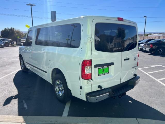 2020 Glacier White /Beige Nissan NV Passenger NV3500 HD SL (5BZAF0AA3LN) with an Endurance 5.6L V-8 gasoline direct injection engine, Automatic transmission, located at 1865 East Red Hills Pkwy, St. George, 84770, (435) 628-0023, 37.120850, -113.543640 - Spotless NV3500 SL ready for the whole family. 2wd but we can arrange the 4x4 convertions for you if desired. V8, Tow, Cruise control Other High Value Options: 3rd Row Seat Back-up Camera Bluetooth Connection Chrome Wheels Climate Control Fog Lamps Heated Front Seat Leather Seats Multi-Zo - Photo#4
