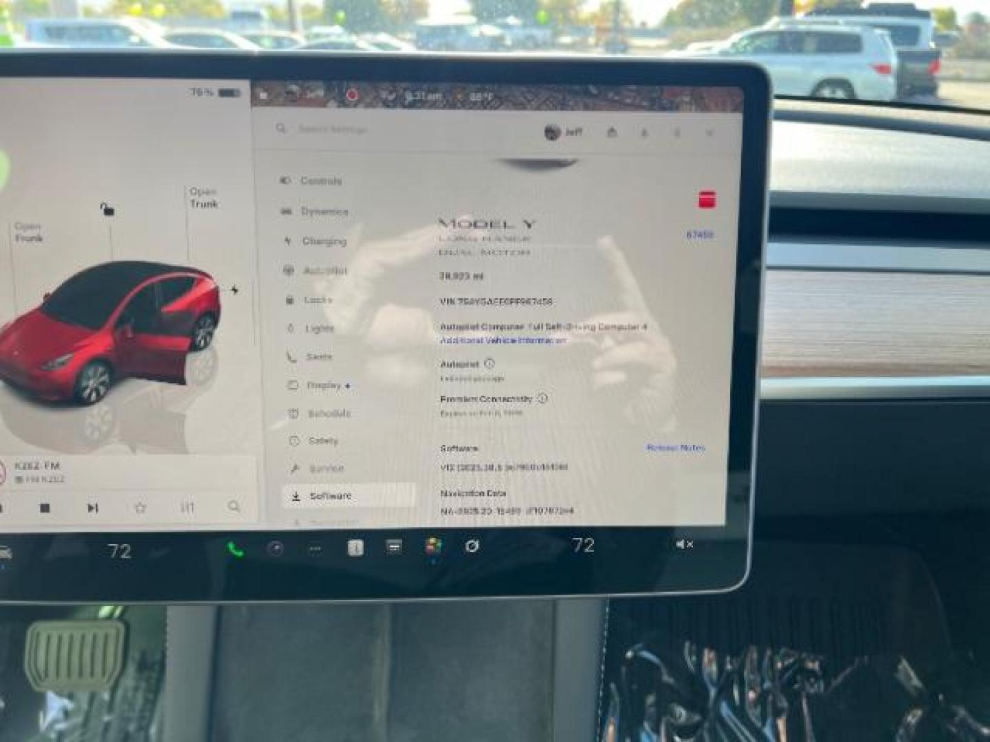 2023 Red Multi-Coat /Black Tesla Model Y Long Range Dual Motor All-Wheel Drive | AWD (7SAYGAEE6PF) with an ELECTRIC engine, Electric transmission, located at 1865 East Red Hills Pkwy, St. George, 84770, (435) 628-0023, 37.120850, -113.543640 - Photo#1