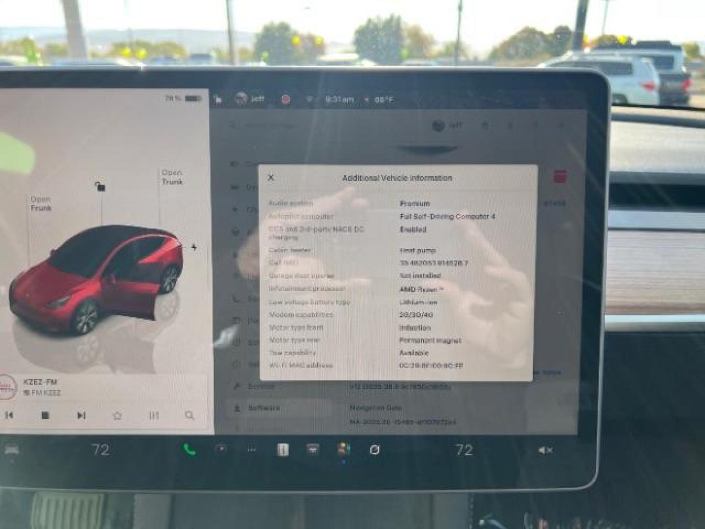 2023 Red Multi-Coat /Black Tesla Model Y Long Range Dual Motor All-Wheel Drive | AWD (7SAYGAEE6PF) with an ELECTRIC engine, Electric transmission, located at 1865 East Red Hills Pkwy, St. George, 84770, (435) 628-0023, 37.120850, -113.543640 - Photo#2