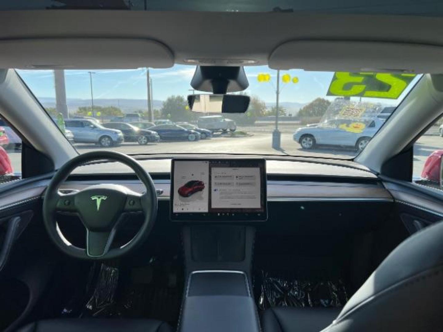 2023 Red Multi-Coat /Black Tesla Model Y Long Range Dual Motor All-Wheel Drive | AWD (7SAYGAEE6PF) with an ELECTRIC engine, Electric transmission, located at 1865 East Red Hills Pkwy, St. George, 84770, (435) 628-0023, 37.120850, -113.543640 - Photo#23