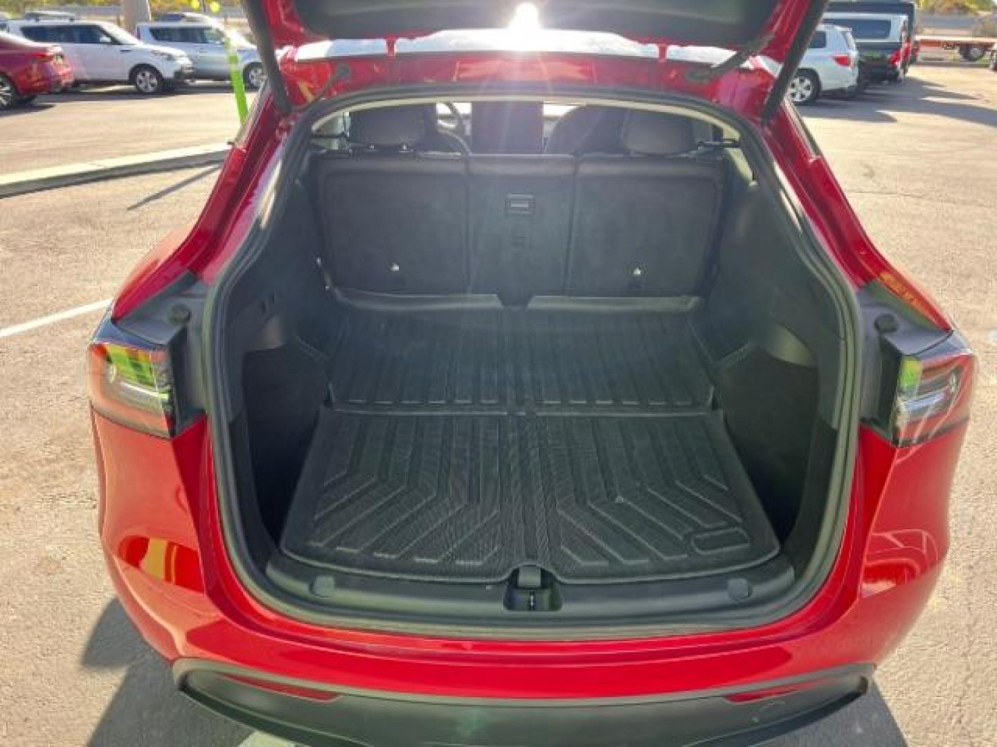 2023 Red Multi-Coat /Black Tesla Model Y Long Range Dual Motor All-Wheel Drive | AWD (7SAYGAEE6PF) with an ELECTRIC engine, Electric transmission, located at 1865 East Red Hills Pkwy, St. George, 84770, (435) 628-0023, 37.120850, -113.543640 - Photo#25