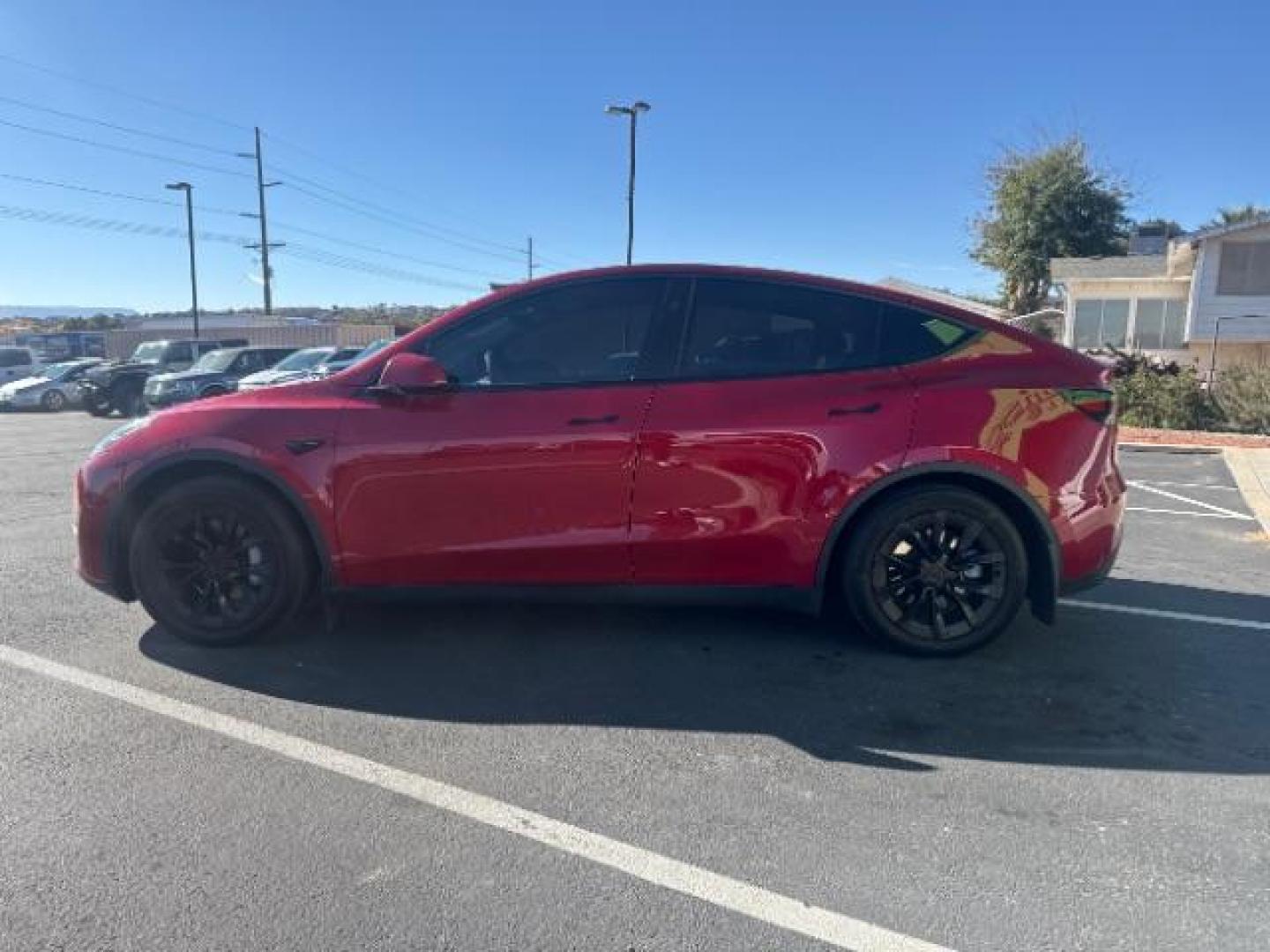 2023 Red Multi-Coat /Black Tesla Model Y Long Range Dual Motor All-Wheel Drive | AWD (7SAYGAEE6PF) with an ELECTRIC engine, Electric transmission, located at 1865 East Red Hills Pkwy, St. George, 84770, (435) 628-0023, 37.120850, -113.543640 - This has HW4 the most current Full Self Driving hardware AND 3rd row. 7 seats, excellent condition. 1 owner, NO accidents, Tow hitch. Battery is 98% healthy, Charges to 300 miles. Warrany: Bumper to bumper until Dec 2027 or 50k miles. Motor and Battery warranty up to Dec 2031 or 120k miles Your - Photo#3