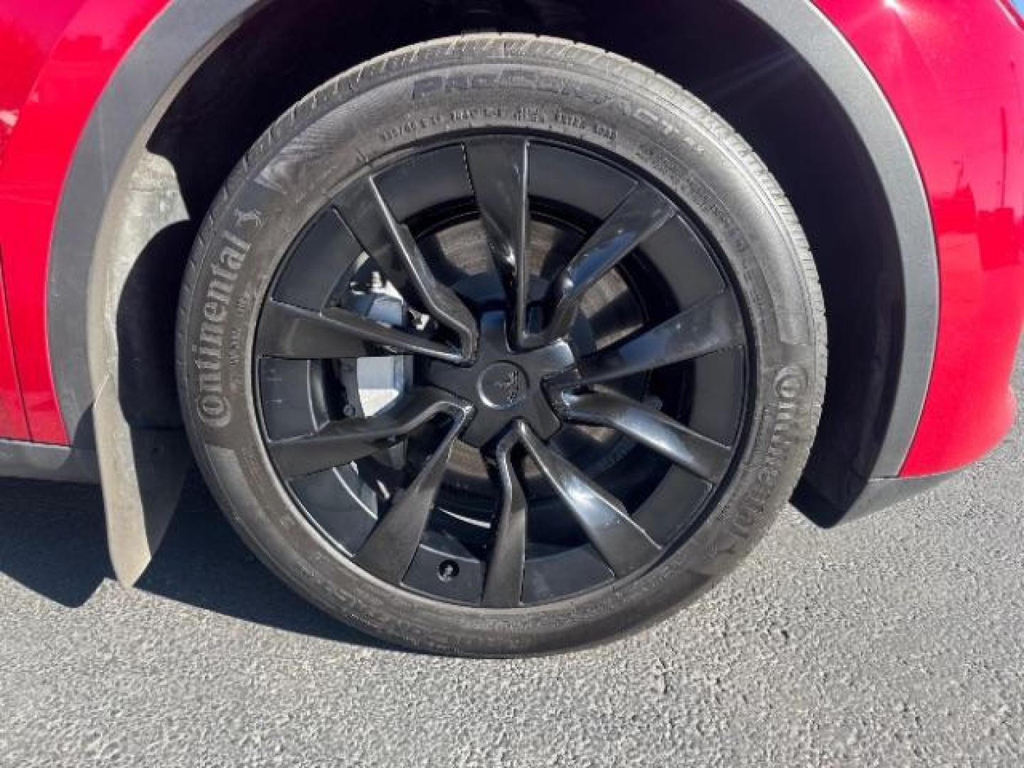 2023 Red Multi-Coat /Black Tesla Model Y Long Range Dual Motor All-Wheel Drive | AWD (7SAYGAEE6PF) with an ELECTRIC engine, Electric transmission, located at 1865 East Red Hills Pkwy, St. George, 84770, (435) 628-0023, 37.120850, -113.543640 - This has HW4 the most current Full Self Driving hardware AND 3rd row. 7 seats, excellent condition. 1 owner, NO accidents, Tow hitch. Battery is 98% healthy, Charges to 300 miles. Warrany: Bumper to bumper until Dec 2027 or 50k miles. Motor and Battery warranty up to Dec 2031 or 120k miles Your - Photo#9