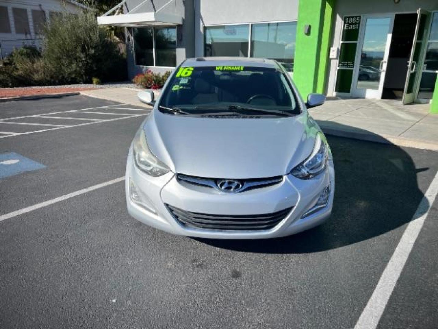 2016 Symphony Silver /Black Hyundai Elantra Value Edition (5NPDH4AE8GH) with an Nu 1.8L I-4 DOHC engine, Automatic transmission, located at 940 North Main Street, Cedar City, UT, 84720, (435) 628-0023, 37.692936, -113.061897 - We specialize in helping ALL people get the best financing available. No matter your credit score, good, bad or none we can get you an amazing rate. Had a bankruptcy, divorce, or repossessions? We give you the green light to get your credit back on the road. Low down and affordable payments that fit - Photo#1