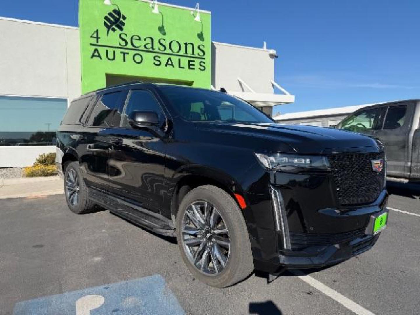 2023 Black Raven /Jet Black Cadillac Escalade 4WD Sport (1GYS4EKL6PR) with an EcoTec3 6.2L V-8 gasoline direct injection engine, Automatic transmission, located at 1865 East Red Hills Pkwy, St. George, 84770, (435) 628-0023, 37.120850, -113.543640- Photo#1