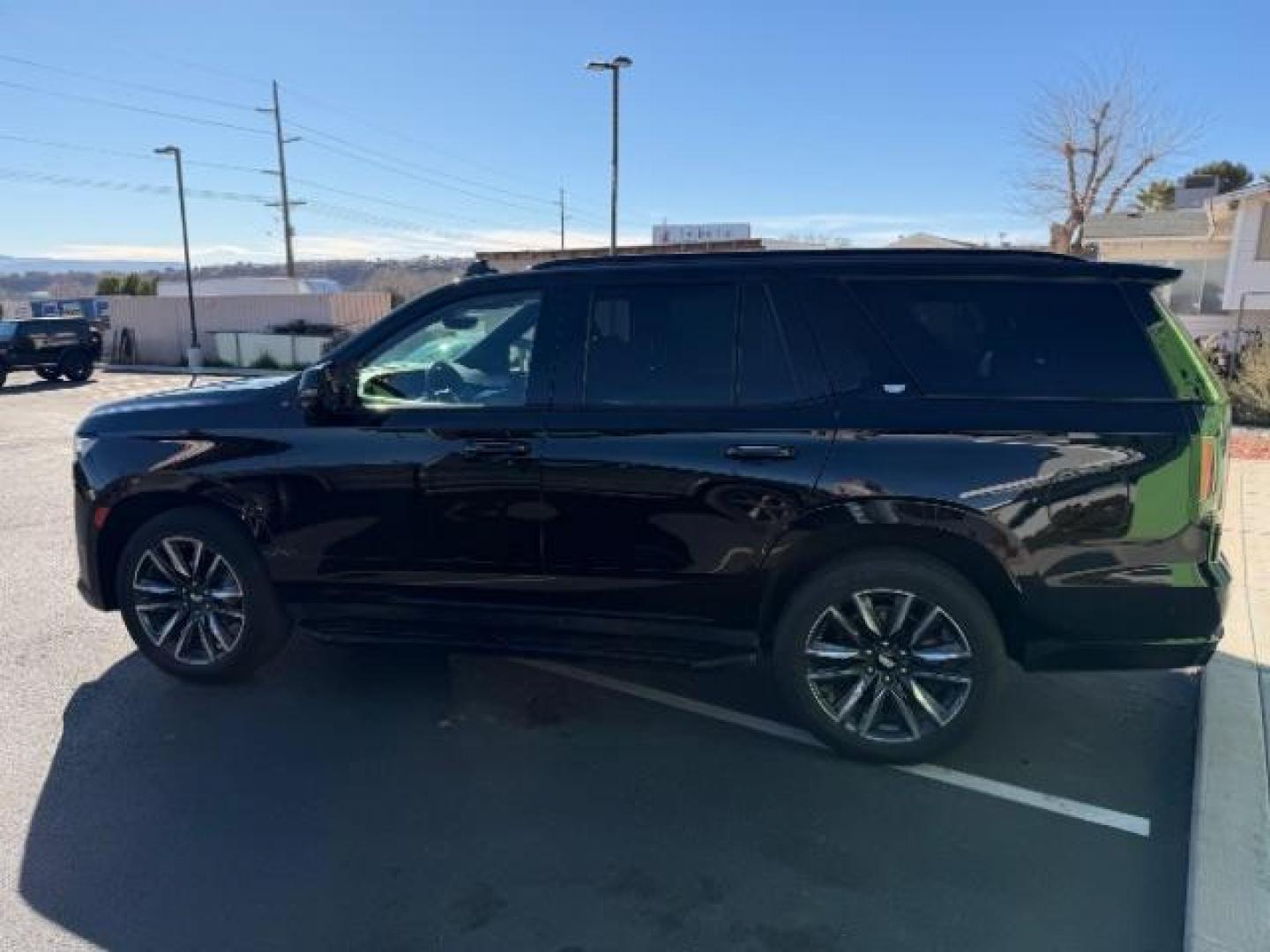 2023 Black Raven /Jet Black Cadillac Escalade 4WD Sport (1GYS4EKL6PR) with an EcoTec3 6.2L V-8 gasoline direct injection engine, Automatic transmission, located at 1865 East Red Hills Pkwy, St. George, 84770, (435) 628-0023, 37.120850, -113.543640- Photo#4