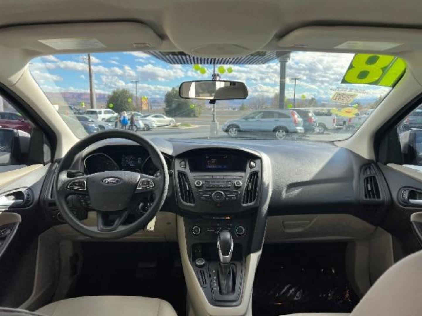 2018 White Gold Metallic /Medium Light Stone Ford Focus SE (1FADP3F23JL) with an EcoBoost 1L I-3 gasoline direct injection engine, Automatic transmission, located at 940 North Main Street, Cedar City, UT, 84720, (435) 628-0023, 37.692936, -113.061897 - Photo#22
