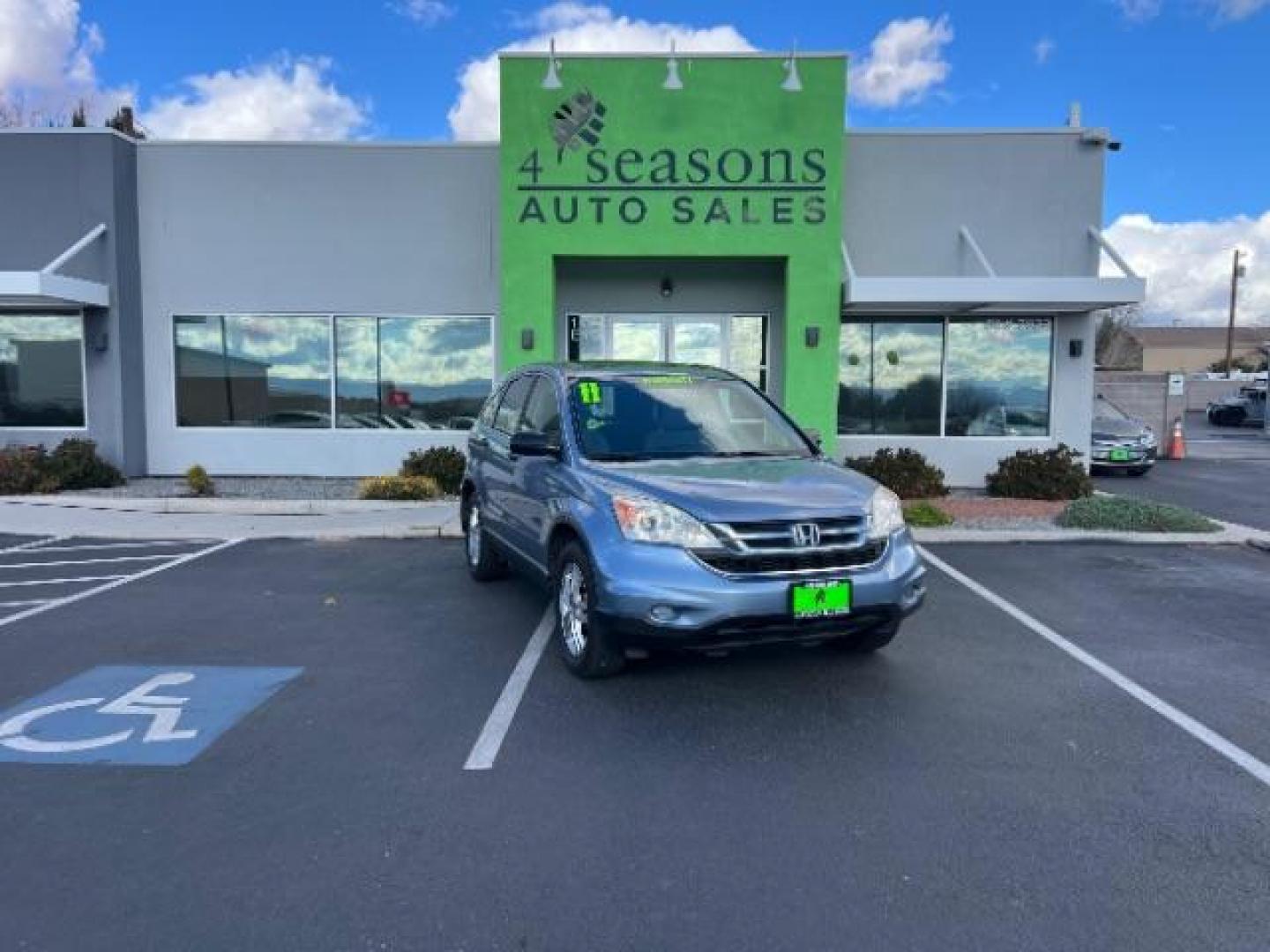 2011 Royal Blue Pearl /Gray Honda CR-V EX (3CZRE3H57BG) with an 2.4L I-4 DOHC engine, Automatic transmission, located at 940 North Main Street, Cedar City, UT, 84720, (435) 628-0023, 37.692936, -113.061897 - We specialize in helping ALL people get the best financing available. No matter your credit score, good, bad or none we can get you an amazing rate. Had a bankruptcy, divorce, or repossessions? We give you the green light to get your credit back on the road. Low down and affordable payments that fit - Photo#0