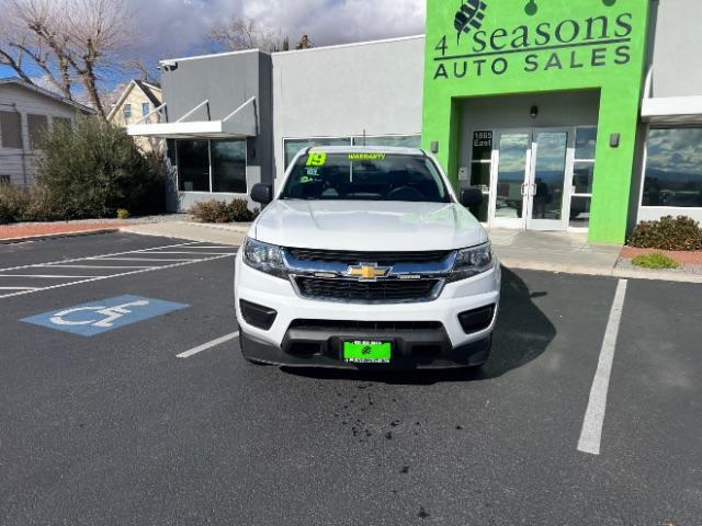 2019 Summit White /Jet Black/Dark Ash Chevrolet Colorado WT (1GCHTBEA1K1) with an 2.5L I-4 gasoline direct injection engine, Automatic transmission, located at 940 North Main Street, Cedar City, UT, 84720, (435) 628-0023, 37.692936, -113.061897 - We specialize in helping ALL people get the best financing available. No matter your credit score, good, bad or none we can get you an amazing rate. Had a bankruptcy, divorce, or repossessions? We give you the green light to get your credit back on the road. Low down and affordable payments that fit - Photo#1