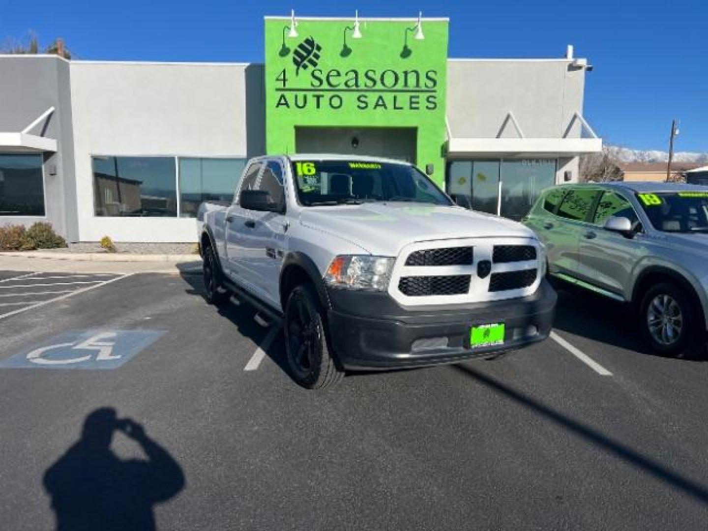 2016 Bright White Clearcoat /Diesel Gray/Black Ram 1500 Tradesman (1C6RR7FT2GS) with an HEMI 5.7L V-8 variable valve control engine, Automatic transmission, located at 1865 East Red Hills Pkwy, St. George, 84770, (435) 628-0023, 37.120850, -113.543640 - We specialize in helping ALL people get the best financing available. No matter your credit score, good, bad or none we can get you an amazing rate. Had a bankruptcy, divorce, or repossessions? We give you the green light to get your credit back on the road. Low down and affordable payments that fit - Photo#0