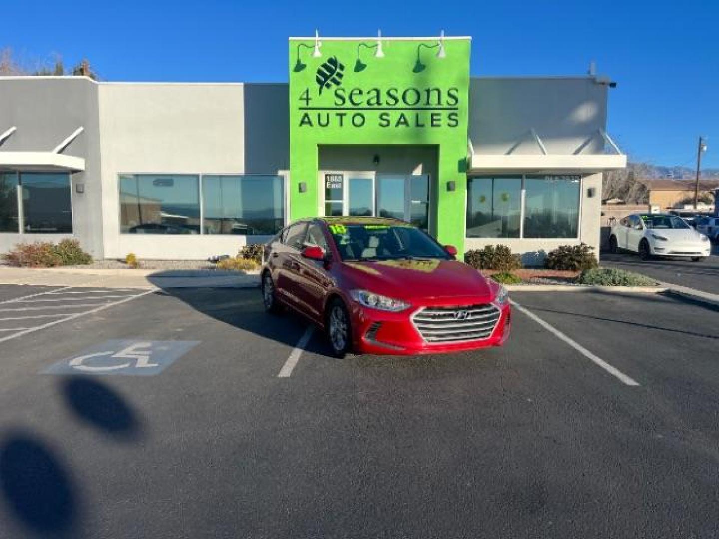 2018 Scarlet Red /Black Hyundai Elantra SEL (5NPD84LF4JH) with an Nu 2L I-4 DOHC engine, Automatic transmission, located at 1865 East Red Hills Pkwy, St. George, 84770, (435) 628-0023, 37.120850, -113.543640 - We specialize in helping ALL people get the best financing available. No matter your credit score, good, bad or none we can get you an amazing rate. Had a bankruptcy, divorce, or repossessions? We give you the green light to get your credit back on the road. Low down and affordable payments that fit - Photo#0