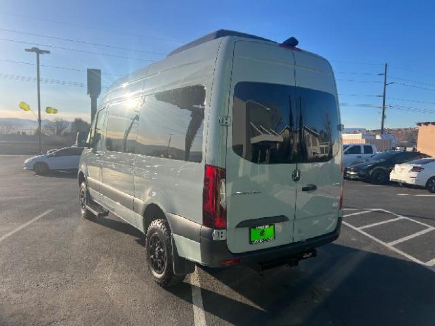 2024 Graphite Grey /Black Mercedes-Benz Sprinter 2500 Standard Roof 4-Cyl Diesel HO (W1Z4NFVY8RP) with an 2L I-4 diesel direct injection engine, Automatic transmission, located at 1865 East Red Hills Pkwy, St. George, 84770, (435) 628-0023, 37.120850, -113.543640 - AWD 2024 Sprinter 2500 with 12 leather seats. Ready to take the whole family offroad or through the snow. Rear A/C, Diesel, Tow Hitch, Aftermarket wheels, new tires, Stepsides, 360 parking camera, cruise control, All Wheel drive. Call or text 4 Seasons Auto St George ut #7932 - Photo#4