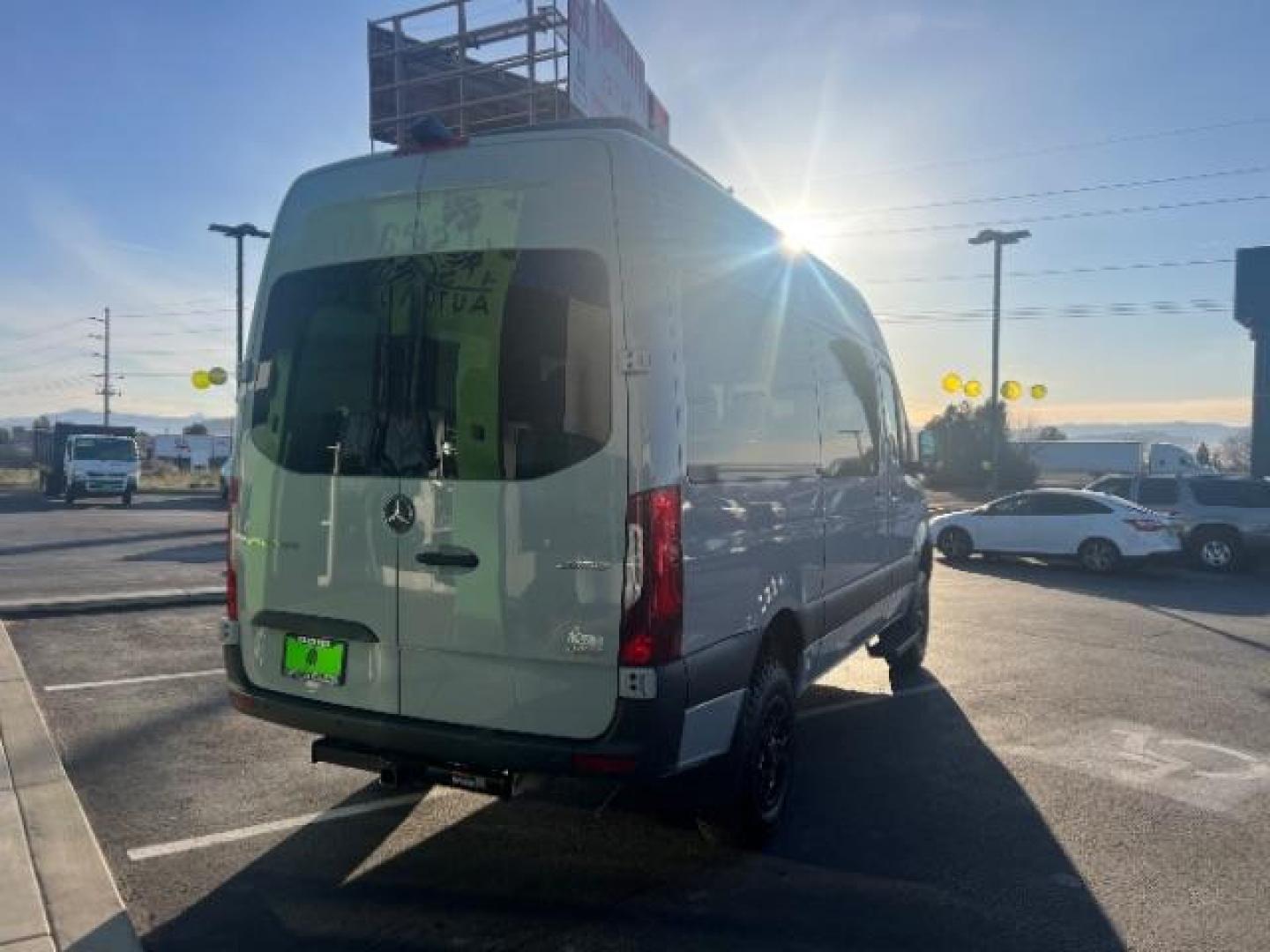 2024 Graphite Grey /Black Mercedes-Benz Sprinter 2500 Standard Roof 4-Cyl Diesel HO (W1Z4NFVY8RP) with an 2L I-4 diesel direct injection engine, Automatic transmission, located at 1865 East Red Hills Pkwy, St. George, 84770, (435) 628-0023, 37.120850, -113.543640 - AWD 2024 Sprinter 2500 with 12 leather seats. Ready to take the whole family offroad or through the snow. Rear A/C, Diesel, Tow Hitch, Aftermarket wheels, new tires, Stepsides, 360 parking camera, cruise control, All Wheel drive. Call or text 4 Seasons Auto St George ut #7932 - Photo#6