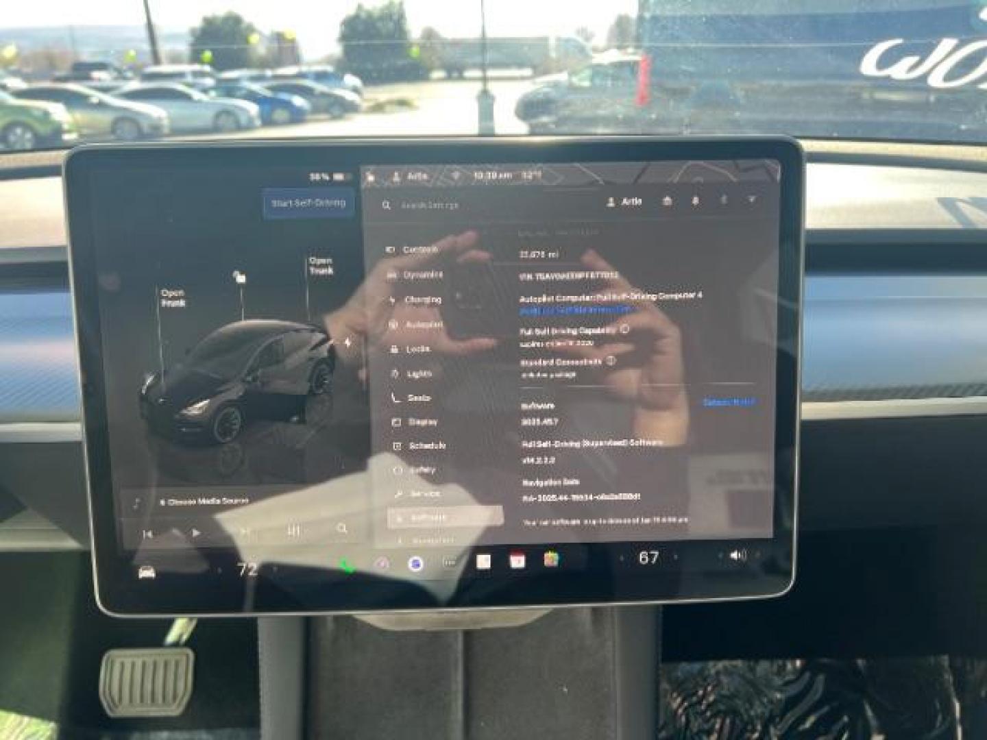 2023 Solid Black /Black Tesla Model Y Long Range Dual Motor All-Wheel Drive | AWD (7SAYGAEE8PF) with an ELECTRIC engine, Electric transmission, located at 1865 East Red Hills Pkwy, St. George, 84770, (435) 628-0023, 37.120850, -113.543640 - Blacked out Long Range AWD model Y with Hardware 4 AND 3rd row. Truly rare and hard to find. Hardware 4 is needed for latest FSD. Also has power roof shade, roof rack, trim, blacked out tail lights, new tires. Excellent condition. Battery charges to 300, Runs a drives perfect. Factory warranty on - Photo#1