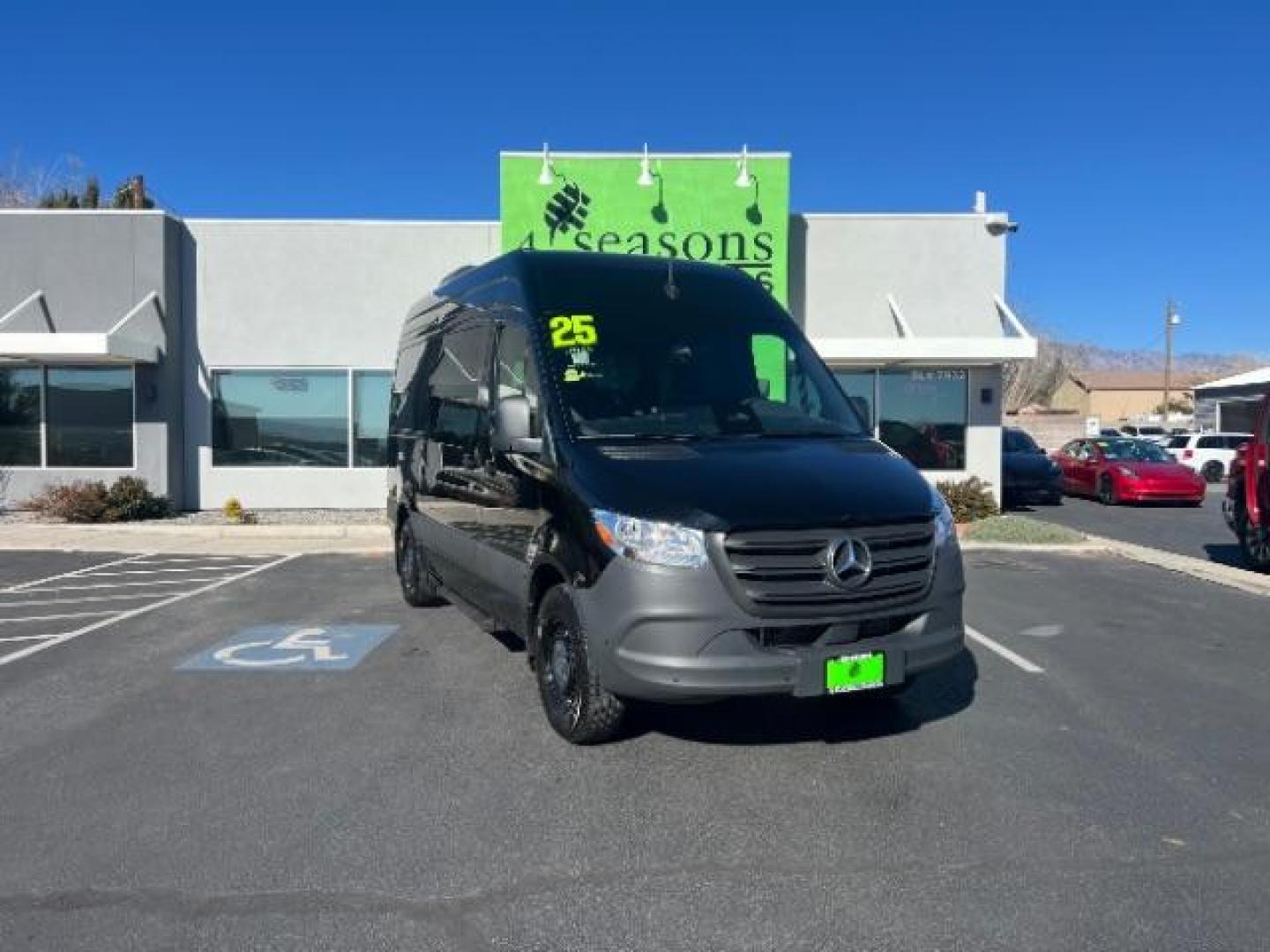 2025 Obsidian Black Metallic /Black Mercedes-Benz Sprinter 2500 Standard Roof 4-Cyl Diesel HO | Standard Roof 4-Cyl Diesel HO Select (W1Z4NFHY1SP) with an 2L I-4 diesel direct injection engine, Automatic transmission, located at 1865 East Red Hills Pkwy, St. George, 84770, (435) 628-0023, 37.120850, -113.543640 - Photo#0