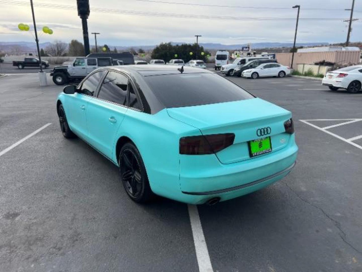 2013 Cyan /Black Leather Interior Audi A8 3.0 Sedan L quattro Tiptronic (WAURGAFD6DN) with an 3.0L V6 DOHC 24V SUPERCHARGED engine, 6-Speed Automatic transmission, located at 940 North Main Street, Cedar City, UT, 84720, (435) 628-0023, 37.692936, -113.061897 - We specialize in helping ALL people get the best financing available. No matter your credit score, good, bad or none we can get you an amazing rate. Had a bankruptcy, divorce, or repossessions? We give you the green light to get your credit back on the road. Low down and affordable payments that fit - Photo#4