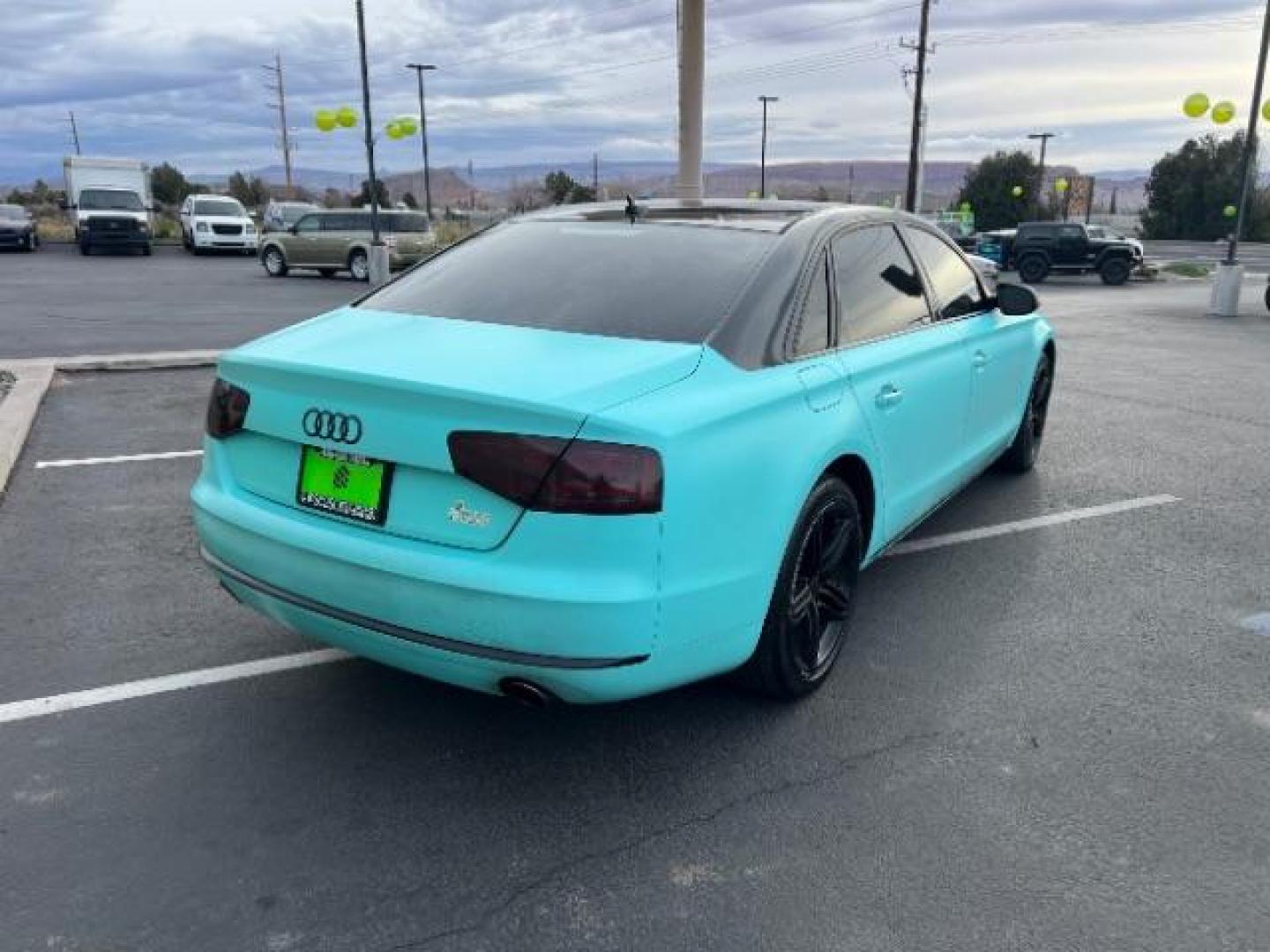 2013 Cyan /Black Leather Interior Audi A8 3.0 Sedan L quattro Tiptronic (WAURGAFD6DN) with an 3.0L V6 DOHC 24V SUPERCHARGED engine, 6-Speed Automatic transmission, located at 940 North Main Street, Cedar City, UT, 84720, (435) 628-0023, 37.692936, -113.061897 - We specialize in helping ALL people get the best financing available. No matter your credit score, good, bad or none we can get you an amazing rate. Had a bankruptcy, divorce, or repossessions? We give you the green light to get your credit back on the road. Low down and affordable payments that fit - Photo#6