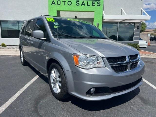 2018 Silver /BLACK LEATEHR Dodge Grand Caravan SXT (2C4RDGCGXJR) with an 3.6L V6 DOHC 24V engine, 6-Speed Automatic transmission, located at 1865 East Red Hills Pkwy, St. George, 84770, (435) 628-0023, 37.120850, -113.543640 - Need sliding doors and seating for the whole crew? This Silver 2018 Dodge Grand Caravan SXT brings a 3.6L V6, 6-speed automatic, front-wheel drive, and black leather - the practical family van Southern Utah households still rely on. We specialize in in-house financing and work with all credit types- Photo#0