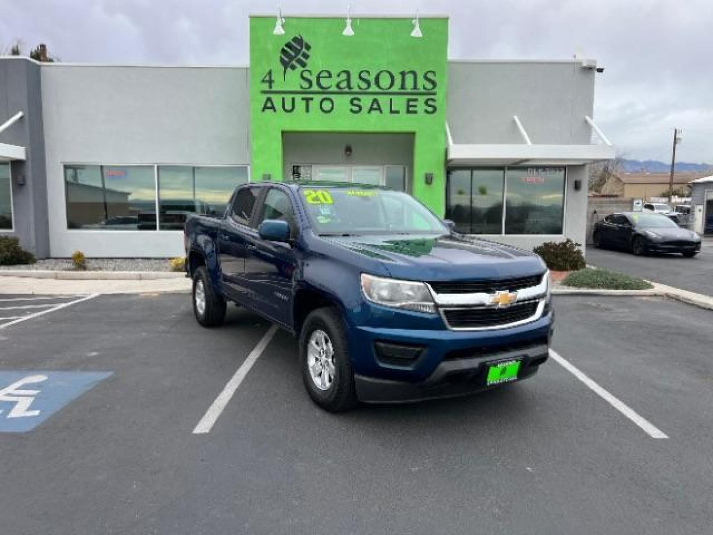 2020 Pacific Blue Metallic /Jet Black/Dark Ash Chevrolet Colorado 2WD Crew Cab Short Box WT (1GCGSBEN0L1) with an 2.5L I-4 gasoline direct injection engine, Automatic transmission, located at 1865 East Red Hills Pkwy, St. George, 84770, (435) 628-0023, 37.120850, -113.543640 - We specialize in helping ALL people get the best financing available. No matter your credit score, good, bad or none we can get you an amazing rate. Had a bankruptcy, divorce, or repossessions? We give you the green light to get your credit back on the road. Low down and affordable payments that fit - Photo#0