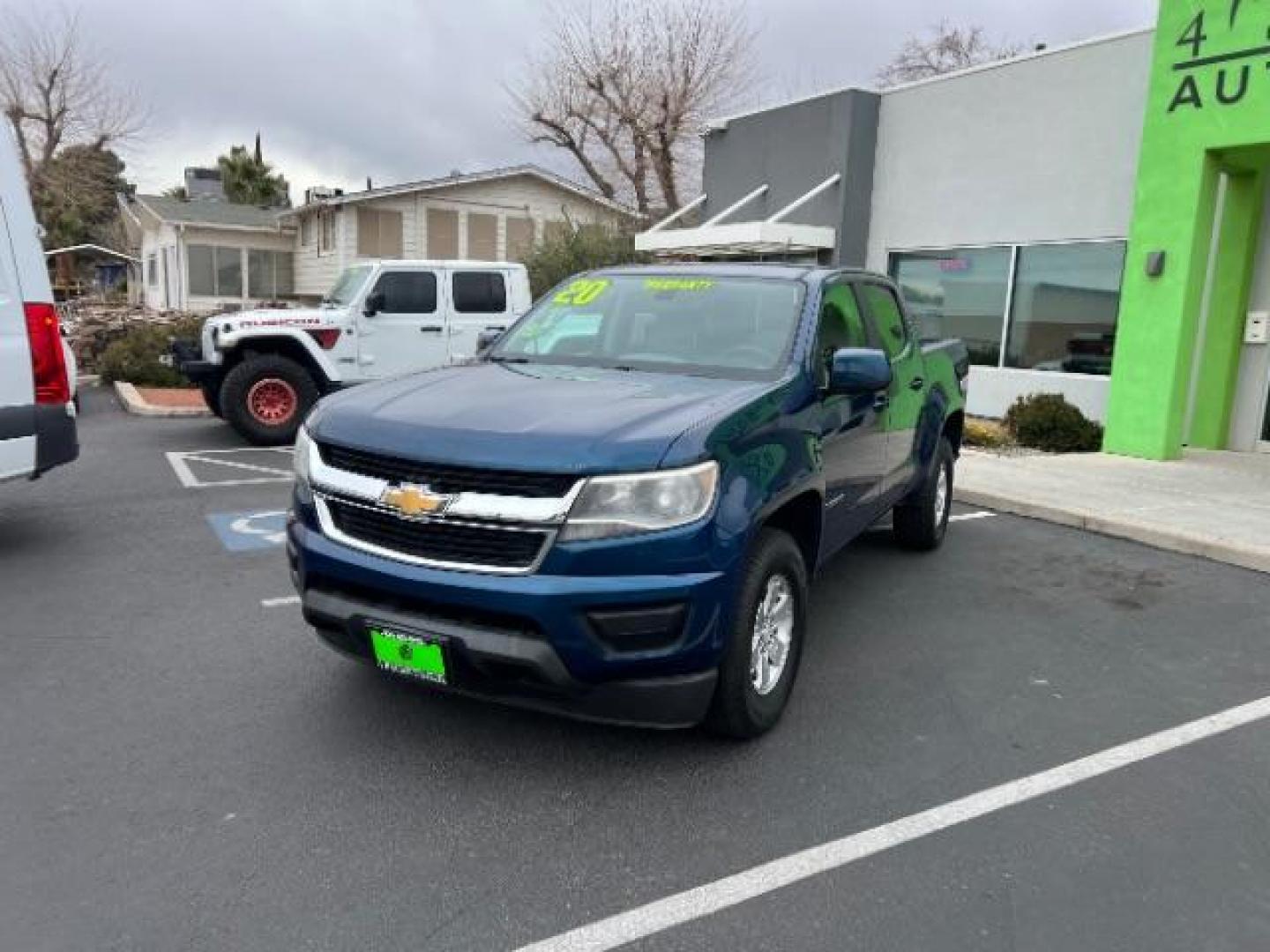 2020 Pacific Blue Metallic /Jet Black/Dark Ash Chevrolet Colorado 2WD Crew Cab Short Box WT (1GCGSBEN0L1) with an 2.5L I-4 gasoline direct injection engine, Automatic transmission, located at 1865 East Red Hills Pkwy, St. George, 84770, (435) 628-0023, 37.120850, -113.543640 - We specialize in helping ALL people get the best financing available. No matter your credit score, good, bad or none we can get you an amazing rate. Had a bankruptcy, divorce, or repossessions? We give you the green light to get your credit back on the road. Low down and affordable payments that fit - Photo#2
