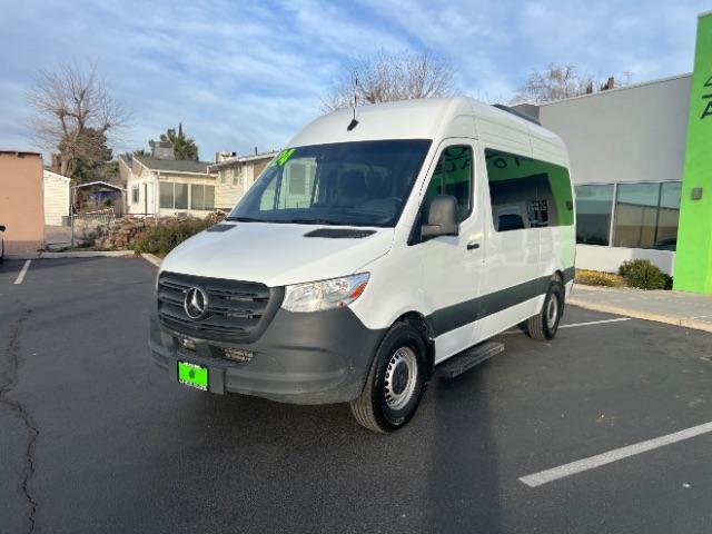 2024 Arctic White /Black Mercedes-Benz Sprinter 2500 Standard Roof 4-Cyl Diesel (W1Z4KFHY1RP) with an 2L I-4 diesel direct injection engine, Automatic transmission, located at 1865 East Red Hills Pkwy, St. George, 84770, (435) 628-0023, 37.120850, -113.543640 - Practically new, low mileage 2024 Mercedes Sprinter 2500. This is equipped with power sliding side door, electronic parking brake, 360 parking camera, cruise control, cloth seats, rear a/c, Auto temp, stepsides, rear wheel drive, diesel 2.0lL engine, 4 keys Clean title, 1 owner, no accidents. Rea - Photo#2