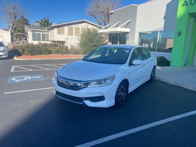 2016 White Orchid Pearl /Ivory Honda Accord LX (1HGCR2F39GA) with an 2.4L I-4 gasoline direct injection engine, Automatic transmission, located at 940 North Main Street, Cedar City, UT, 84720, (435) 628-0023, 37.692936, -113.061897 - We specialize in helping ALL people get the best financing available. No matter your credit score, good, bad or none we can get you an amazing rate. Had a bankruptcy, divorce, or repossessions? We give you the green light to get your credit back on the road. Low down and affordable payments that fit - Photo#2