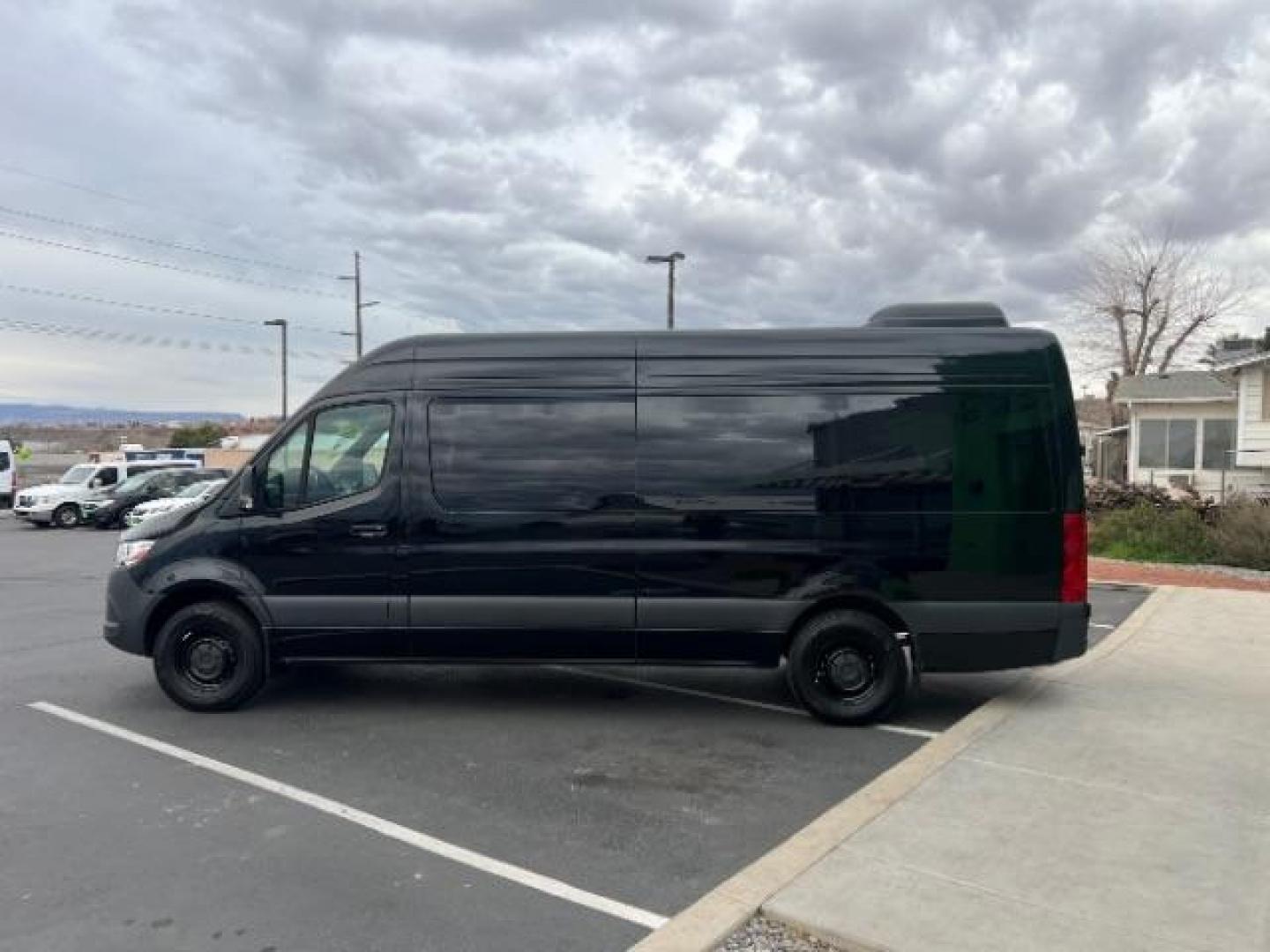 2024 Jet Black /Black Mercedes-Benz Sprinter 2500 High Roof 4-Cyl Diesel (W1Z4KGHY6RT) with an 2L I-4 diesel direct injection engine, Automatic transmission, located at 1865 East Red Hills Pkwy, St. George, 84770, (435) 628-0023, 37.120850, -113.543640 - Photo#3