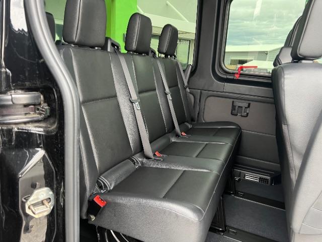 2024 Jet Black /Black Mercedes-Benz Sprinter 2500 High Roof 4-Cyl Diesel (W1Z4KGHY6RT) with an 2L I-4 diesel direct injection engine, Automatic transmission, located at 1865 East Red Hills Pkwy, St. George, 84770, (435) 628-0023, 37.120850, -113.543640 - 15 Passenger in like new condition. This 2024 Mercedes Sprinter 2500 will fit the whole family and the neighbors too. Power sliding door and power step. Leather interior, rear A/C unit, Adapative Cruise control, front seat heater, Diesel engine, 2wd. Near new tires, back up camera with 360 view. We - Photo#20