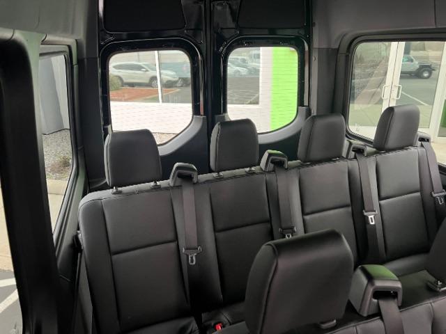 2024 Jet Black /Black Mercedes-Benz Sprinter 2500 High Roof 4-Cyl Diesel (W1Z4KGHY6RT) with an 2L I-4 diesel direct injection engine, Automatic transmission, located at 1865 East Red Hills Pkwy, St. George, 84770, (435) 628-0023, 37.120850, -113.543640 - 15 Passenger in like new condition. This 2024 Mercedes Sprinter 2500 will fit the whole family and the neighbors too. Power sliding door and power step. Leather interior, rear A/C unit, Adapative Cruise control, front seat heater, Diesel engine, 2wd. Near new tires, back up camera with 360 view. We - Photo#22