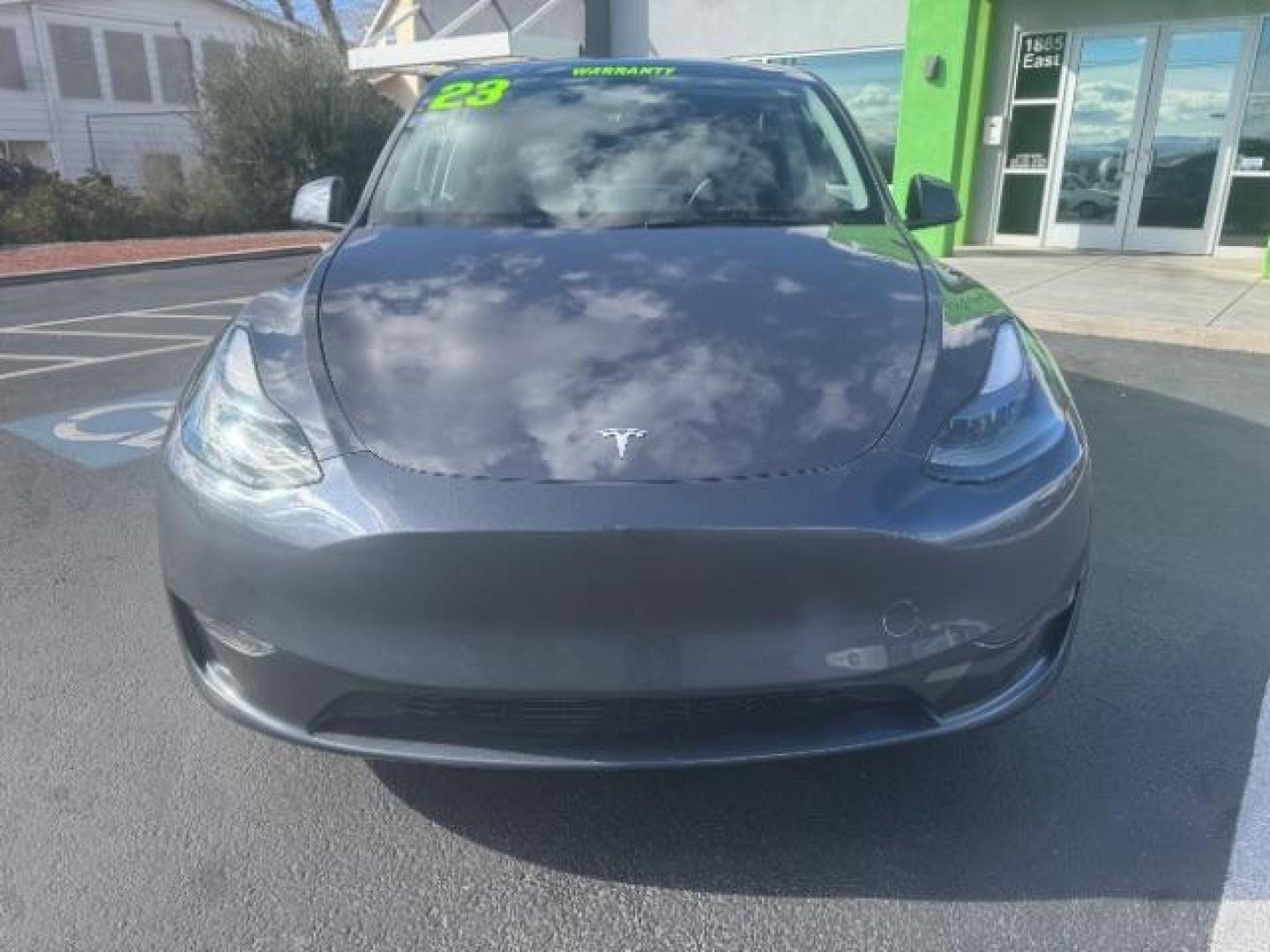 2023 Midnight Silver Metallic /Black Tesla Model Y Long Range Dual Motor All-Wheel Drive | AWD (7SAYGDEE6PF) with an ELECTRIC engine, Electric transmission, located at 1865 East Red Hills Pkwy, St. George, 84770, (435) 628-0023, 37.120850, -113.543640 - Excellent Tesla Model Y Long Range All Wheel Drive. With Hardware 4, All our Teslas come with charging kit Battery is 90% healthy. Gets 290 on full charge. Clean title, no accidents Still has remaining 120k mile Tesla warranty on battery and motor. We have aftermarket battery warranties available - Photo#2