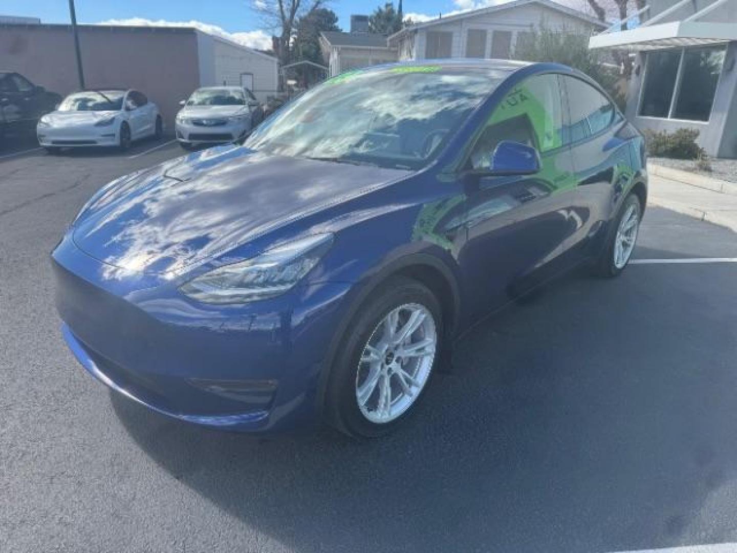 2023 Deep Blue Metallic /Black Tesla Model Y Long Range Dual Motor All-Wheel Drive | AWD (7SAYGDEE3PA) with an ELECTRIC engine, Electric transmission, located at 1865 East Red Hills Pkwy, St. George, 84770, (435) 628-0023, 37.120850, -113.543640 - Excellent Tesla Model Y Long Range All Wheel Drive. With Acceleration Boost paid for ($2k add on) All our Teslas come with charging kit Battery is 98% healthy. Gets 310 on full charge. Clean title, no accidents Still has remaining 120k mile Tesla warranty on battery and motor. We have aftermarket - Photo#3