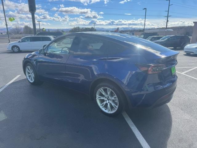 2023 Deep Blue Metallic /Black Tesla Model Y Long Range Dual Motor All-Wheel Drive | AWD (7SAYGDEE3PA) with an ELECTRIC engine, Electric transmission, located at 1865 East Red Hills Pkwy, St. George, 84770, (435) 628-0023, 37.120850, -113.543640 - Excellent Tesla Model Y Long Range All Wheel Drive. With Acceleration Boost paid for ($2k add on) All our Teslas come with charging kit Battery is 98% healthy. Gets 310 on full charge. Clean title, no accidents Still has remaining 120k mile Tesla warranty on battery and motor. We have aftermarket - Photo#6