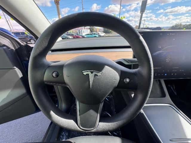 2023 Deep Blue Metallic /Black Tesla Model Y Long Range Dual Motor All-Wheel Drive | AWD (7SAYGDEE3PA) with an ELECTRIC engine, Electric transmission, located at 1865 East Red Hills Pkwy, St. George, 84770, (435) 628-0023, 37.120850, -113.543640 - Excellent Tesla Model Y Long Range All Wheel Drive. With Acceleration Boost paid for ($2k add on) All our Teslas come with charging kit Battery is 98% healthy. Gets 310 on full charge. Clean title, no accidents Still has remaining 120k mile Tesla warranty on battery and motor. We have aftermarket - Photo#14