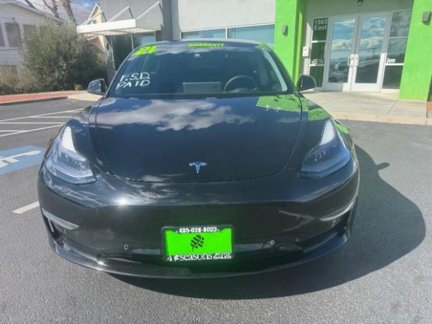2021 Solid Black /Black Tesla Model 3 Long Range Dual Motor All-Wheel Drive (5YJ3E1EB9MF) with an ELECTRIC engine, Electric transmission, located at 1865 East Red Hills Pkwy, St. George, 84770, (435) 628-0023, 37.120850, -113.543640 - Excellent Tesla Model 3 Long Range All Wheel Drive. With Full Self Drive paid for ($8k add on) Which is no longer available to buy. All our Teslas come with charging kits. Battery is 98% healthy. Gets 310 on full charge! Amazing for this year. Clean title, no accidents Still has remaining 120k mi - Photo#2