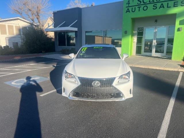 2017 White /Black Lexus RC 350 RWD (JTHHE5BC0H5) with an 3.5L V6 DOHC 24V engine, 8-Speed Automatic transmission, located at 1865 East Red Hills Pkwy, St. George, 84770, (435) 628-0023, 37.120850, -113.543640 - Photo#1