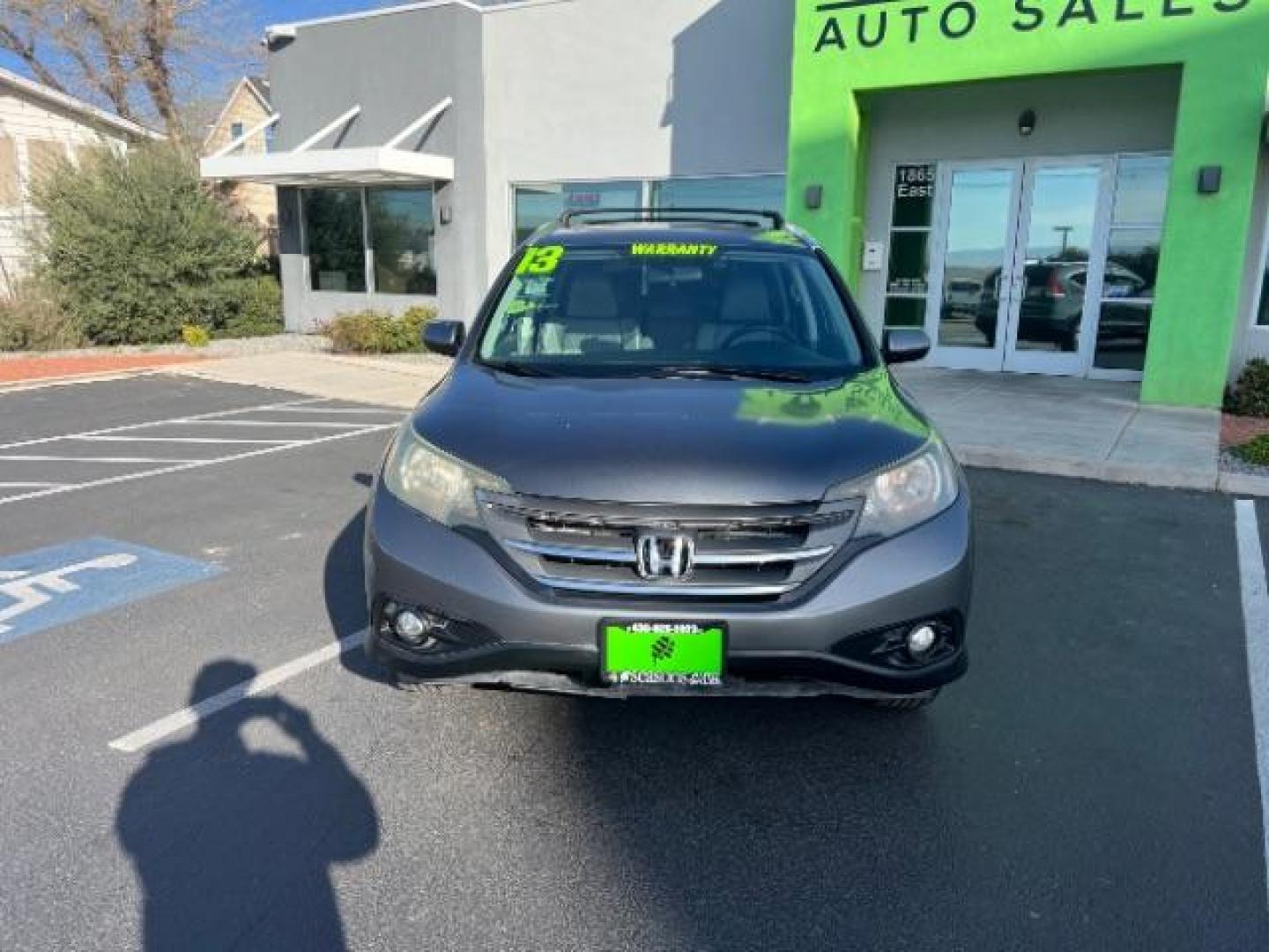 2013 Urban Titanium Metallic /Black Leather Interior Honda CR-V EX-L 4WD 5-Speed AT (2HKRM4H71DH) with an 2.4L L4 DOHC 16V engine, 5-Speed Automatic transmission, located at 940 North Main Street, Cedar City, UT, 84720, (435) 628-0023, 37.692936, -113.061897 - Photo#1