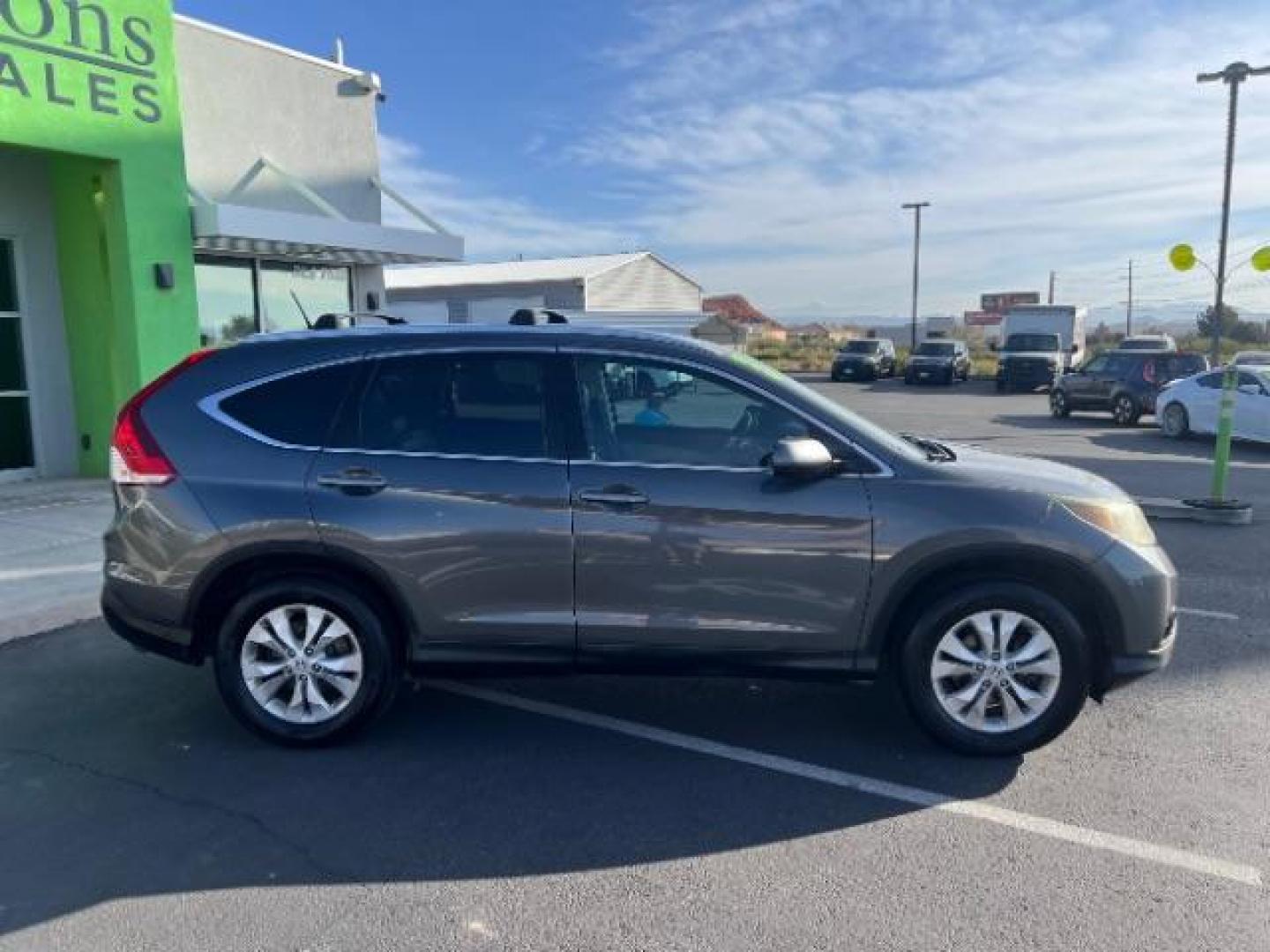 2013 Urban Titanium Metallic /Black Leather Interior Honda CR-V EX-L 4WD 5-Speed AT (2HKRM4H71DH) with an 2.4L L4 DOHC 16V engine, 5-Speed Automatic transmission, located at 940 North Main Street, Cedar City, UT, 84720, (435) 628-0023, 37.692936, -113.061897 - Photo#7