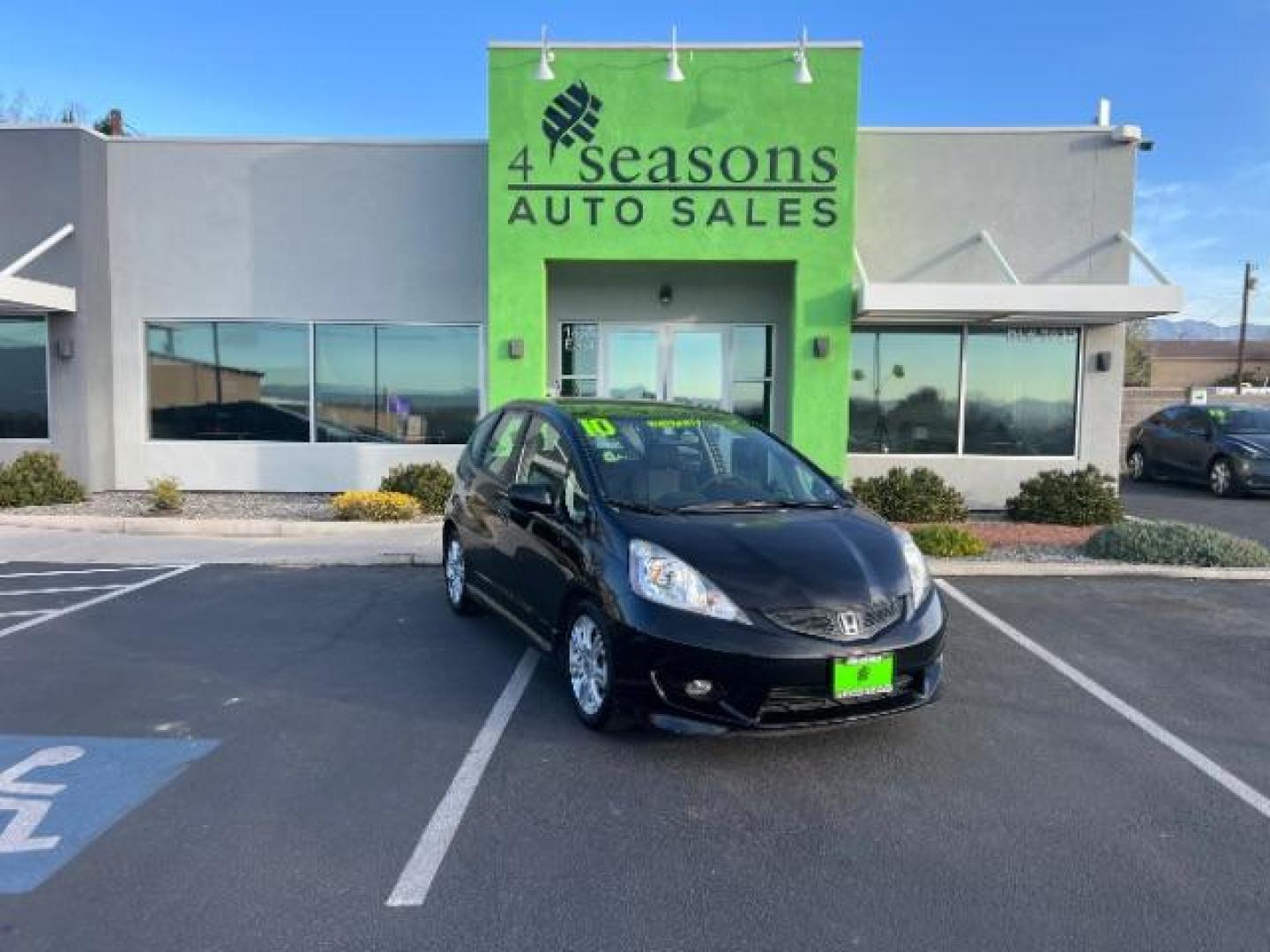 2010 Crystal Black Pearl /Black Honda Fit Sport (JHMGE8H4XAC) with an 1.5L I-4 i-VTEC variable valve control engine, Automatic transmission, located at 1865 East Red Hills Pkwy, St. George, 84770, (435) 628-0023, 37.120850, -113.543640 - Looking for a fun, fuel-efficient ride that is easy to own and even easier to love? This 2010 Honda Fit Sport is exactly what you need! The Fit is famous for being one of the most practical and reliable cars on the road, and this Sport trim takes it up a notch with leather seats, alloy wheels, navig - Photo#0