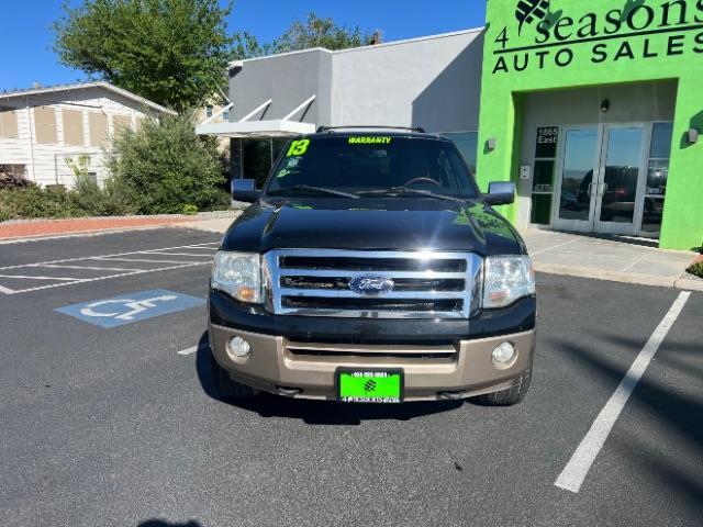 2013 Tuxedo Black Metallic /Charcoal Black/King Ranch(R) Red Leather Interior Ford Expedition EL King Ranch 4WD (1FMJK1J59DE) with an 5.4L V8 SOHC 16V FFV engine, 6-Speed Automatic transmission, located at 940 North Main Street, Cedar City, UT, 84720, (435) 628-0023, 37.692936, -113.061897 - We specialize in helping ALL people get the best financing available. No matter your credit score, good, bad or none we can get you an amazing rate. Had a bankruptcy, divorce, or repossessions? We give you the green light to get your credit back on the road. Low down and affordable payments that fit - Photo#1