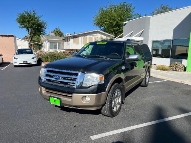 2013 Tuxedo Black Metallic /Charcoal Black/King Ranch(R) Red Leather Interior Ford Expedition EL King Ranch 4WD (1FMJK1J59DE) with an 5.4L V8 SOHC 16V FFV engine, 6-Speed Automatic transmission, located at 940 North Main Street, Cedar City, UT, 84720, (435) 628-0023, 37.692936, -113.061897 - We specialize in helping ALL people get the best financing available. No matter your credit score, good, bad or none we can get you an amazing rate. Had a bankruptcy, divorce, or repossessions? We give you the green light to get your credit back on the road. Low down and affordable payments that fit - Photo#2