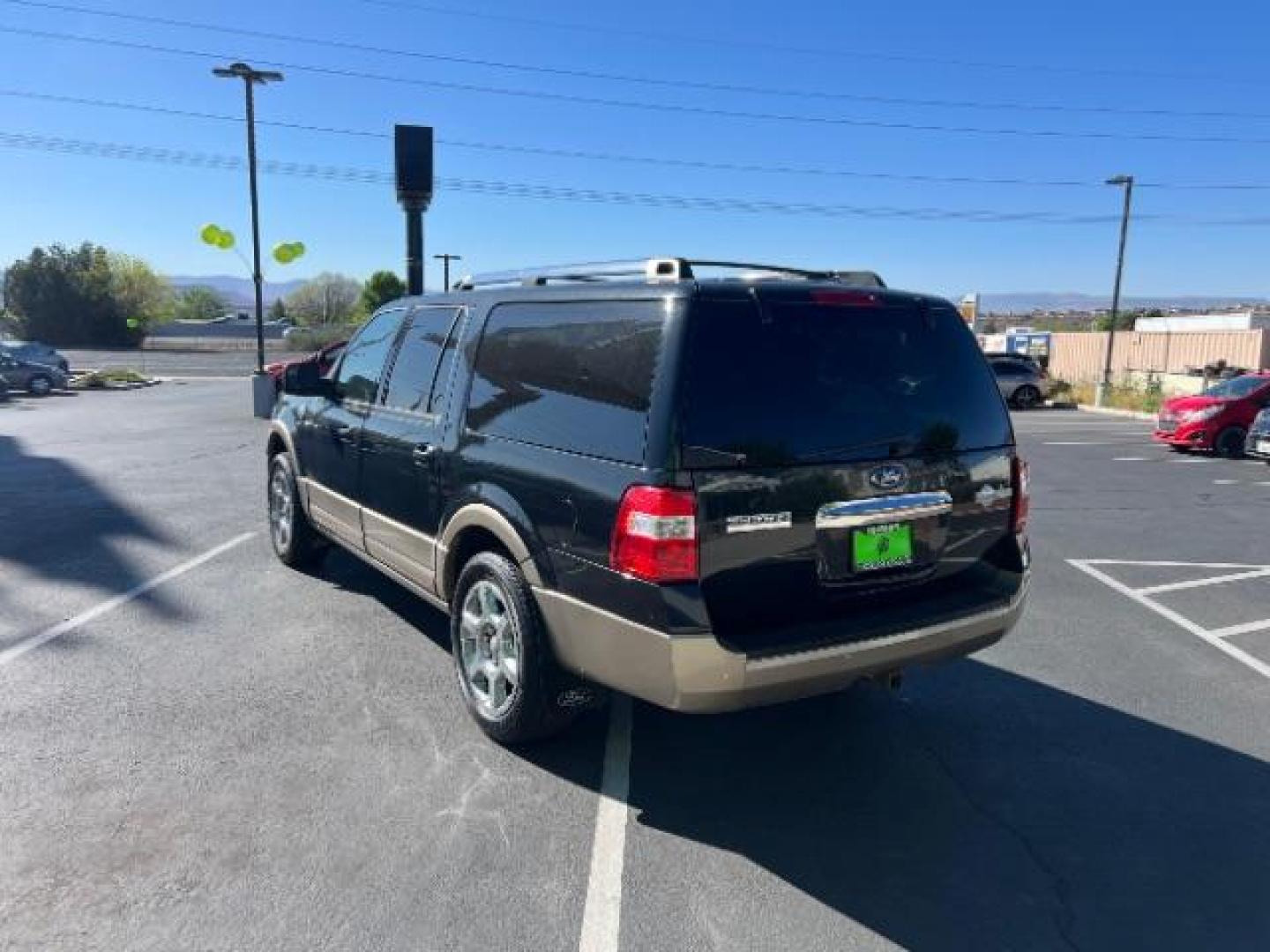 2013 Tuxedo Black Metallic /Charcoal Black/King Ranch(R) Red Leather Interior Ford Expedition EL King Ranch 4WD (1FMJK1J59DE) with an 5.4L V8 SOHC 16V FFV engine, 6-Speed Automatic transmission, located at 1865 East Red Hills Pkwy, St. George, 84770, (435) 628-0023, 37.120850, -113.543640- Photo#4