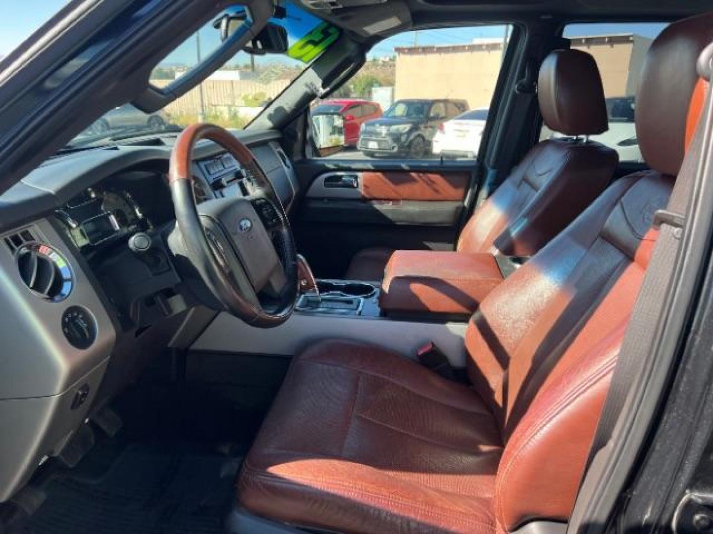 2013 Tuxedo Black Metallic /Charcoal Black/King Ranch(R) Red Leather Interior Ford Expedition EL King Ranch 4WD (1FMJK1J59DE) with an 5.4L V8 SOHC 16V FFV engine, 6-Speed Automatic transmission, located at 1865 East Red Hills Pkwy, St. George, 84770, (435) 628-0023, 37.120850, -113.543640- Photo#14