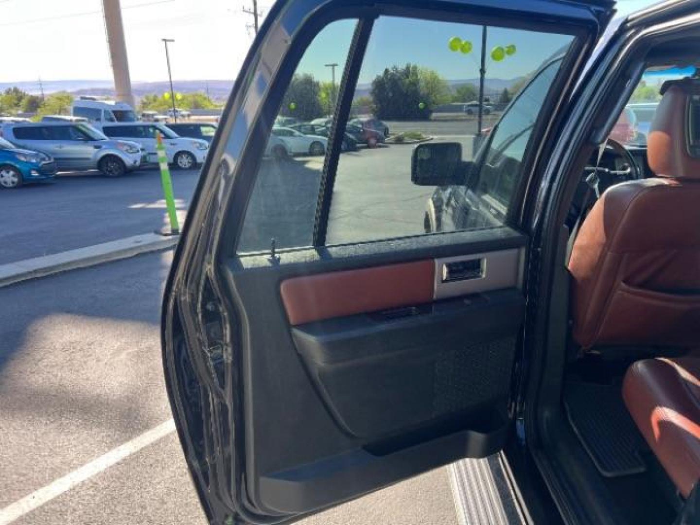 2013 Tuxedo Black Metallic /Charcoal Black/King Ranch(R) Red Leather Interior Ford Expedition EL King Ranch 4WD (1FMJK1J59DE) with an 5.4L V8 SOHC 16V FFV engine, 6-Speed Automatic transmission, located at 1865 East Red Hills Pkwy, St. George, 84770, (435) 628-0023, 37.120850, -113.543640- Photo#20