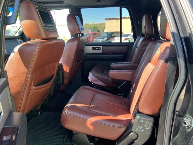 2013 Tuxedo Black Metallic /Charcoal Black/King Ranch(R) Red Leather Interior Ford Expedition EL King Ranch 4WD (1FMJK1J59DE) with an 5.4L V8 SOHC 16V FFV engine, 6-Speed Automatic transmission, located at 940 North Main Street, Cedar City, UT, 84720, (435) 628-0023, 37.692936, -113.061897 - We specialize in helping ALL people get the best financing available. No matter your credit score, good, bad or none we can get you an amazing rate. Had a bankruptcy, divorce, or repossessions? We give you the green light to get your credit back on the road. Low down and affordable payments that fit - Photo#21