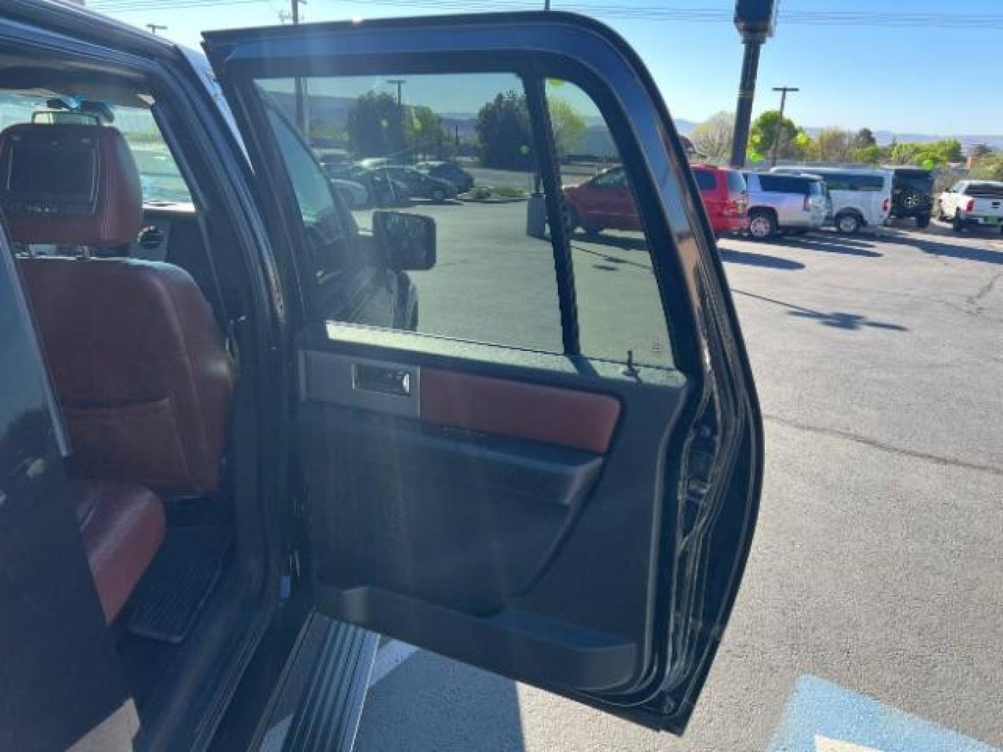 2013 Tuxedo Black Metallic /Charcoal Black/King Ranch(R) Red Leather Interior Ford Expedition EL King Ranch 4WD (1FMJK1J59DE) with an 5.4L V8 SOHC 16V FFV engine, 6-Speed Automatic transmission, located at 1865 East Red Hills Pkwy, St. George, 84770, (435) 628-0023, 37.120850, -113.543640- Photo#28
