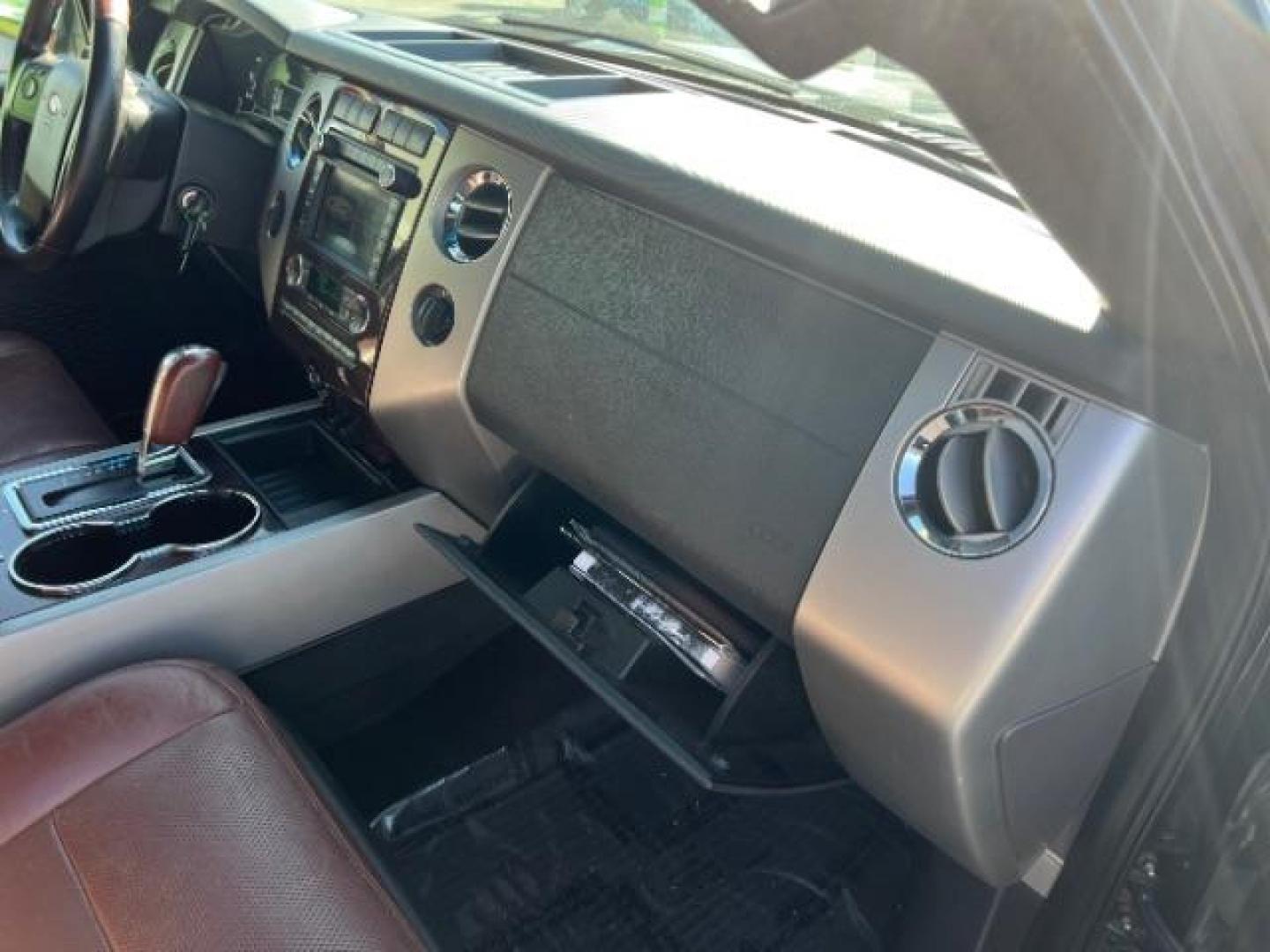 2013 Tuxedo Black Metallic /Charcoal Black/King Ranch(R) Red Leather Interior Ford Expedition EL King Ranch 4WD (1FMJK1J59DE) with an 5.4L V8 SOHC 16V FFV engine, 6-Speed Automatic transmission, located at 1865 East Red Hills Pkwy, St. George, 84770, (435) 628-0023, 37.120850, -113.543640- Photo#32