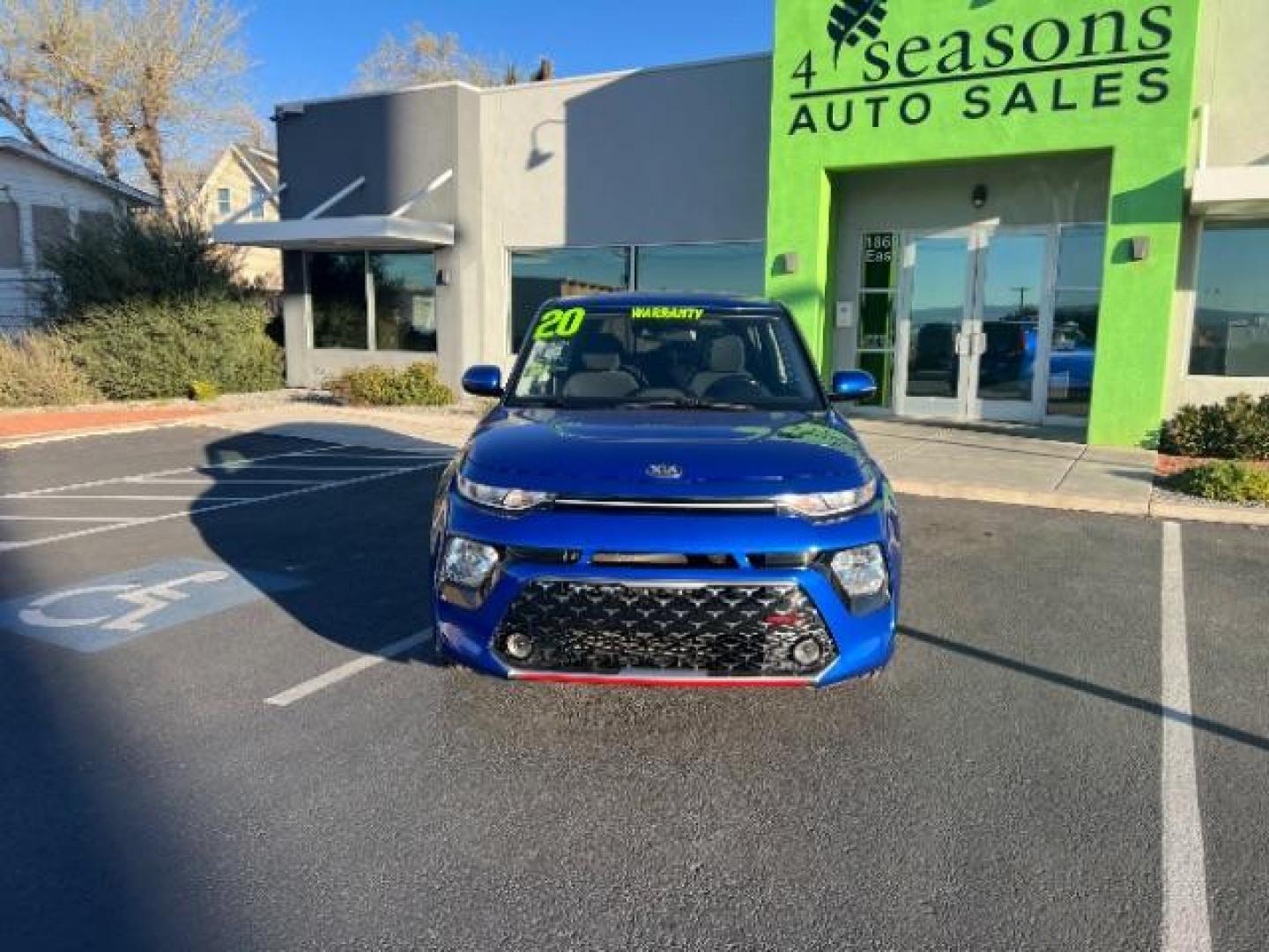 2020 Neptune Blue /Black Kia Soul GT-Line (KNDJ63AU1L7) with an 2L I-4 DOHC engine, Automatic transmission, located at 940 North Main Street, Cedar City, UT, 84720, (435) 628-0023, 37.692936, -113.061897 - We specialize in helping ALL people get the best financing available. No matter your credit score, good, bad or none we can get you an amazing rate. Had a bankruptcy, divorce, or repossessions? We give you the green light to get your credit back on the road. Low down and affordable payments that fit - Photo#1
